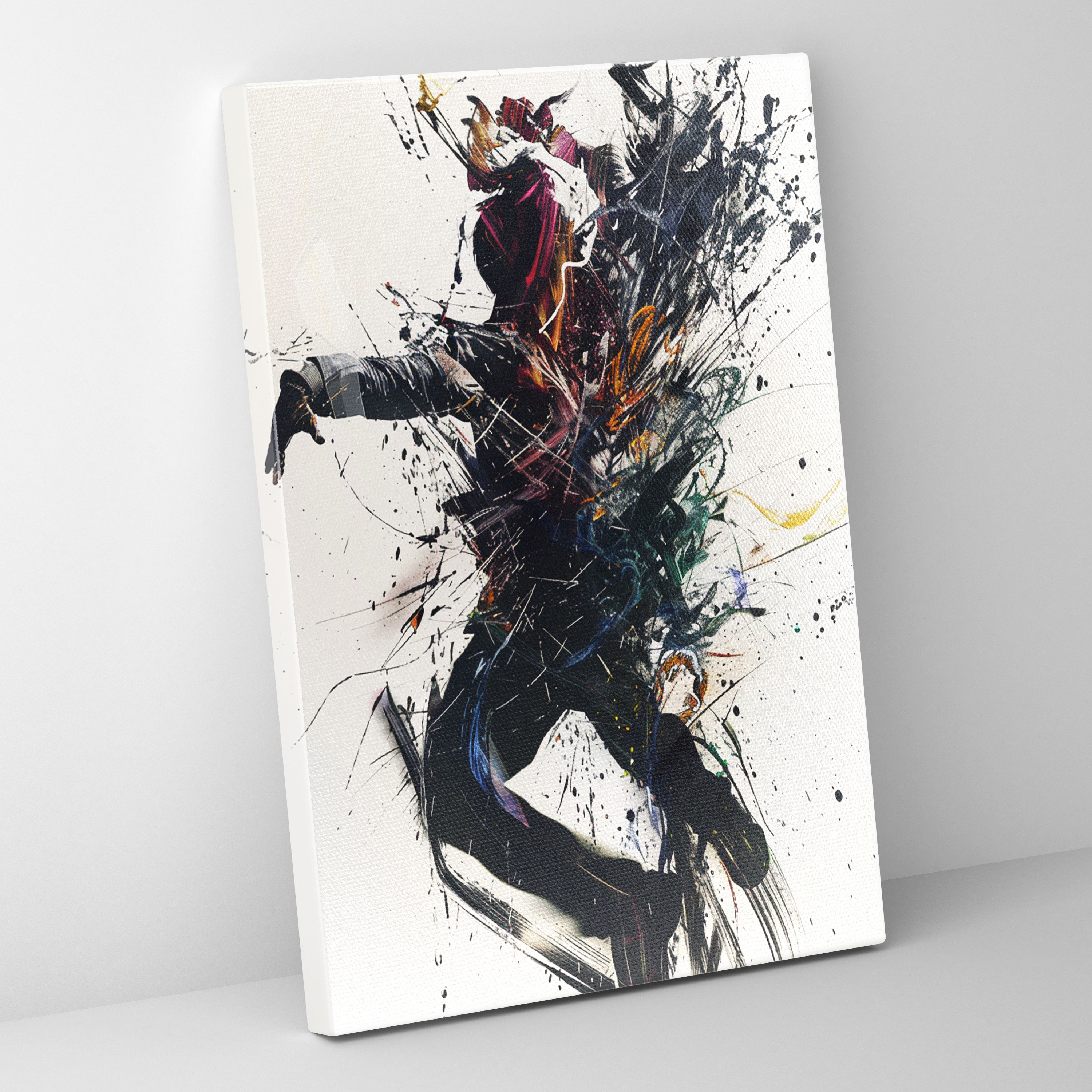 Action Painting Canvas Wall Art Decor - Action Painting, Wall Decoration, Wall Art, Canvas