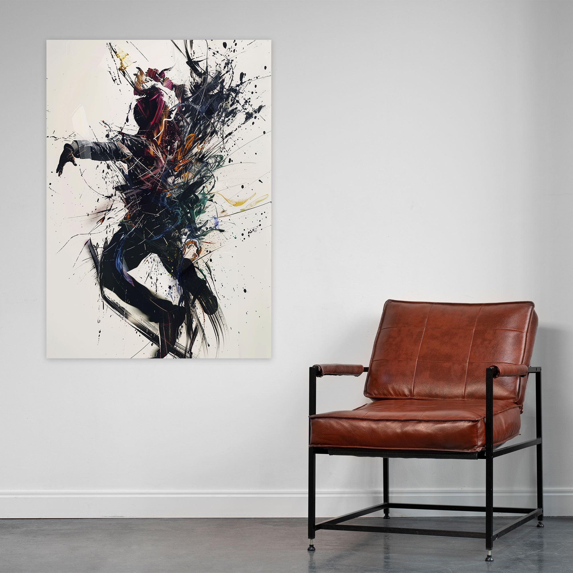 Action Painting Canvas Wall Art Decor - Action Painting, Wall Decoration, Wall Art, Canvas