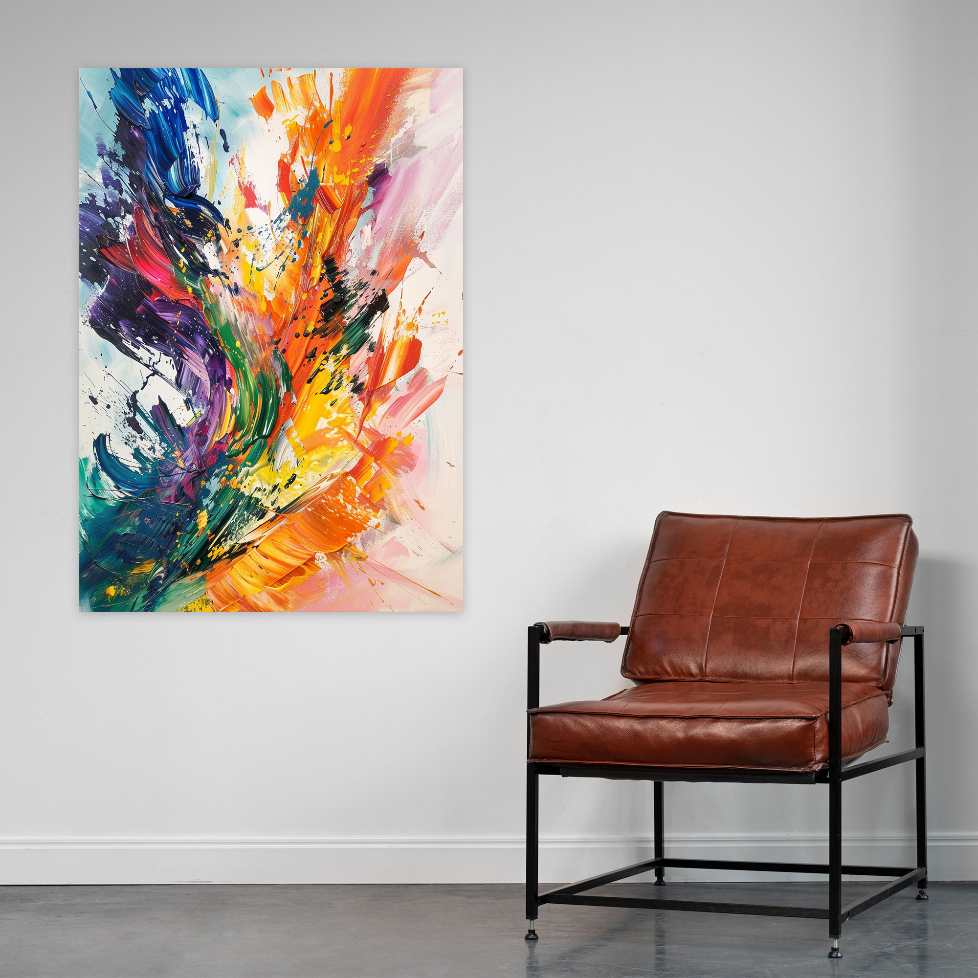 Action Painting Canvas Print - Action Painting, Canvas Print, Canvas Wall Art, Home Decoration