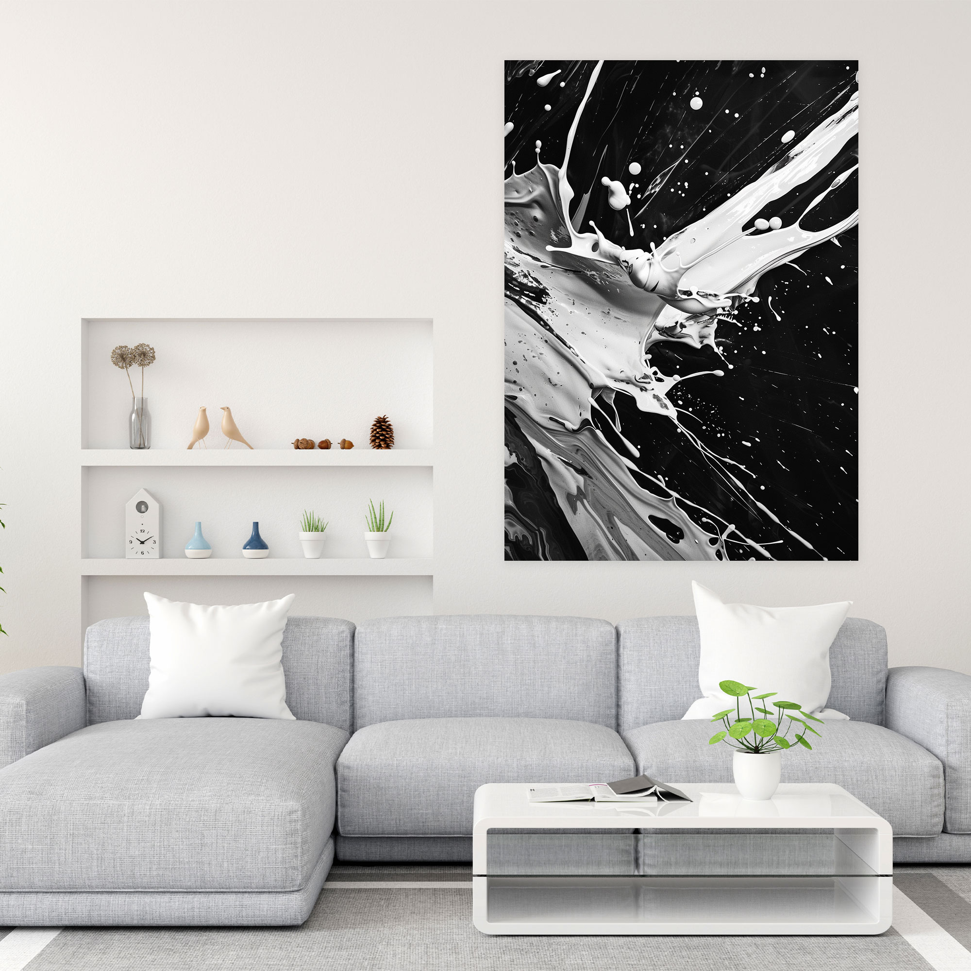 Action Painting Wall Art - Action Painting, Wall Art, Canvas, Canvas Wall Art
