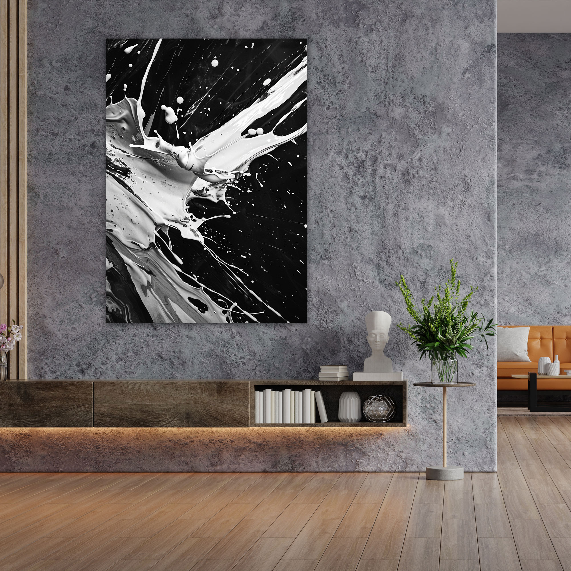 Action Painting Wall Art - Action Painting, Wall Art, Canvas, Canvas Wall Art