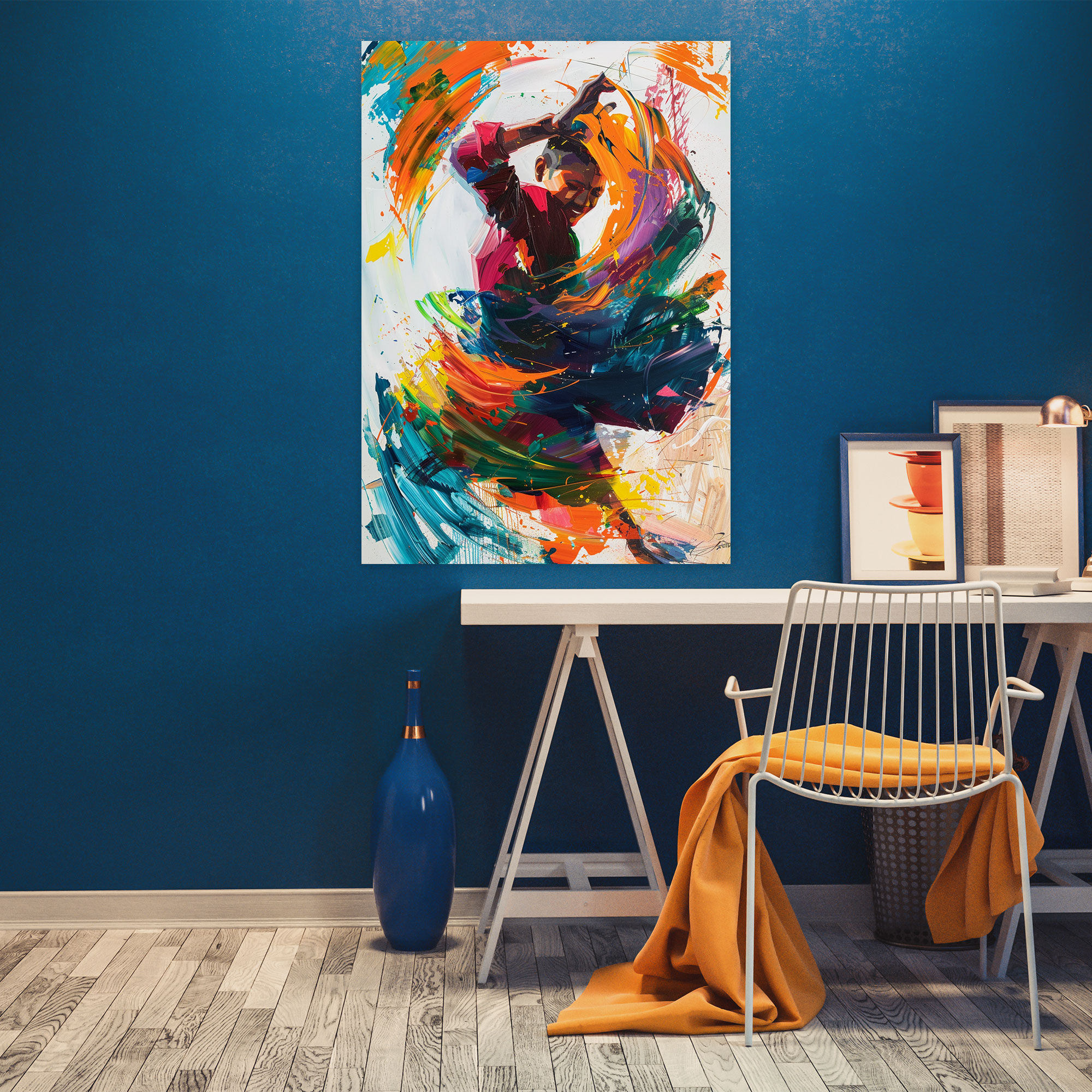 Action Painting Canvas Print - Action Painting, Canvas Wall Art, Canvas Print, Action Painting