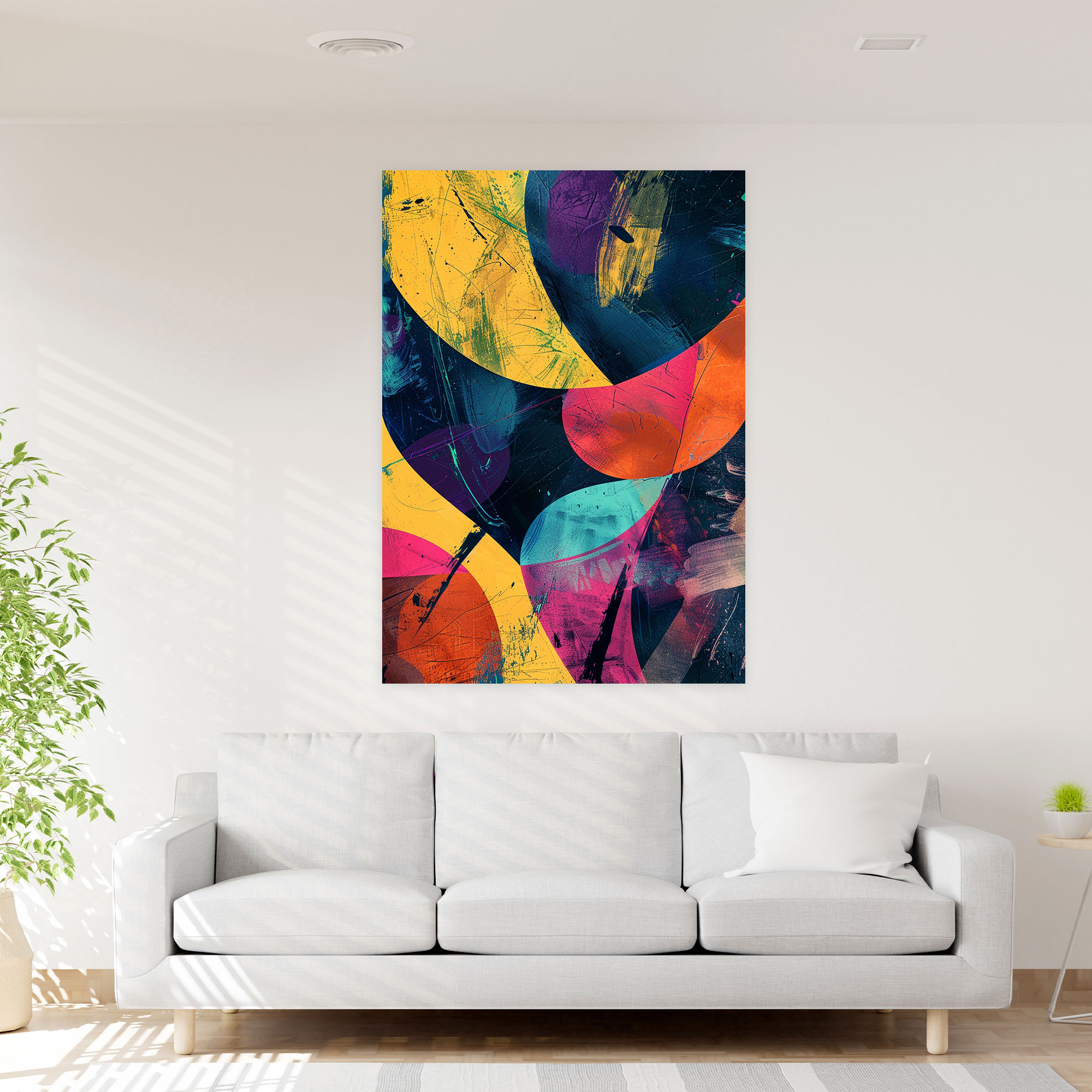 Action Painting Wall Art - Action Painting, Canvas, Home Decoration, Wall Art