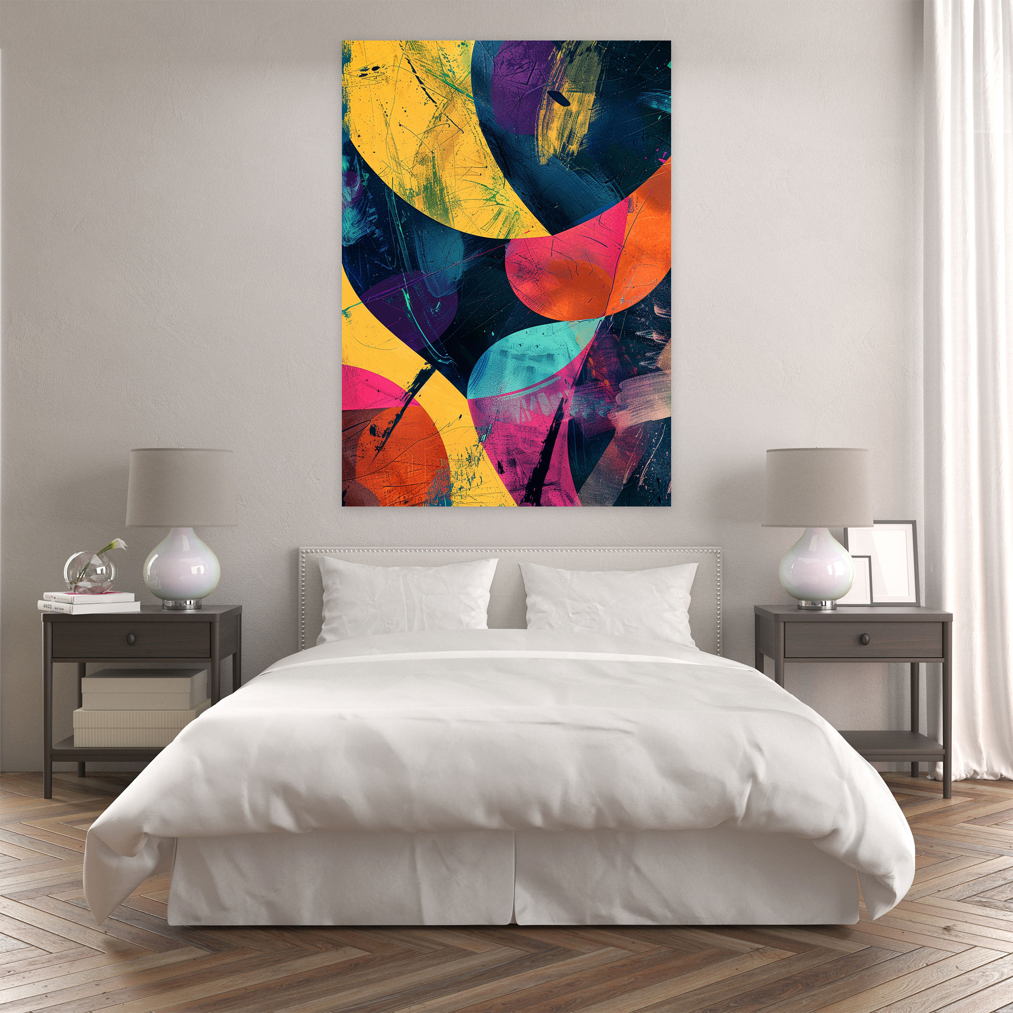 Action Painting Wall Art - Action Painting, Canvas, Home Decoration, Wall Art