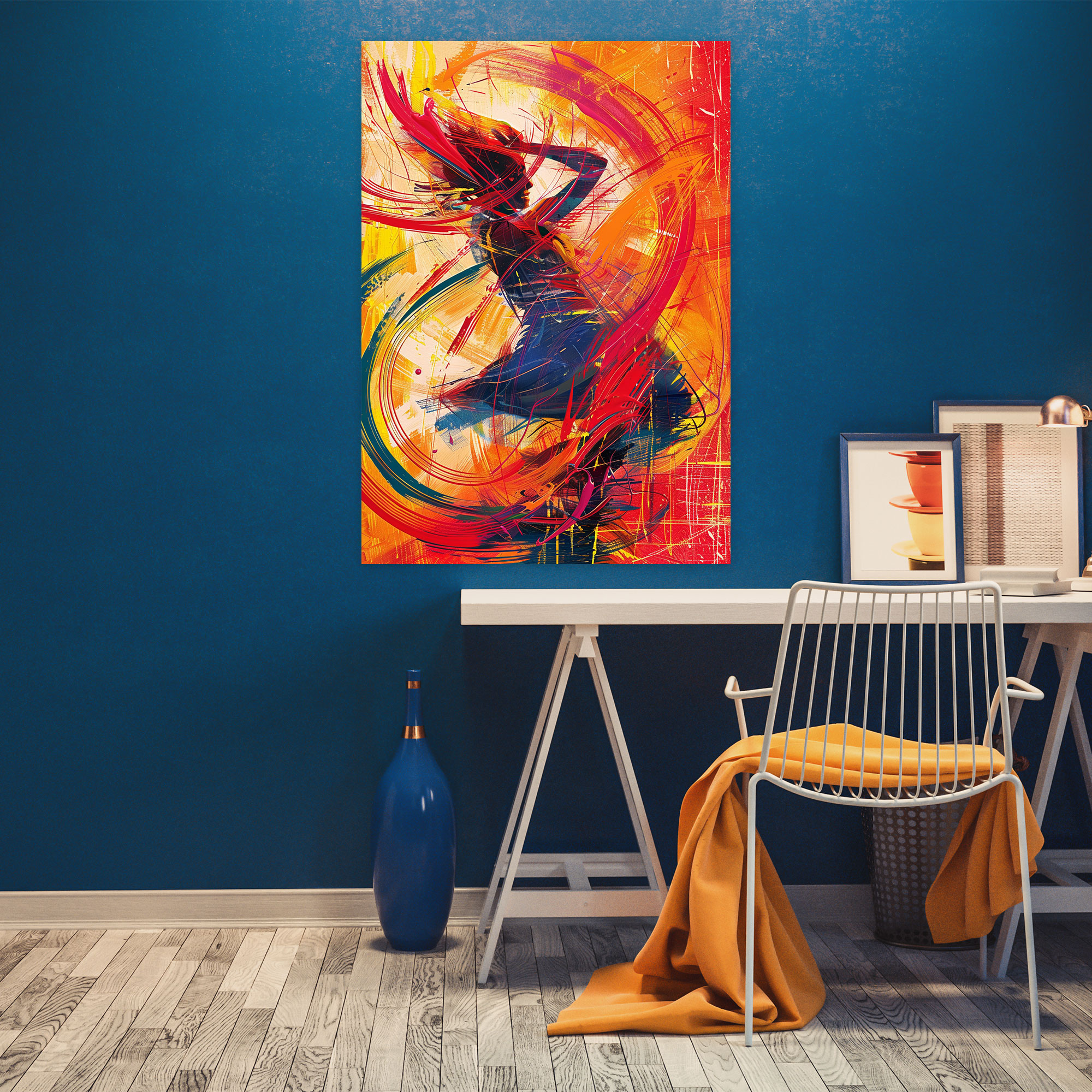 Action Painting Wall Decoration - Action Painting, Home Decoration, Wall Art, Action Painting