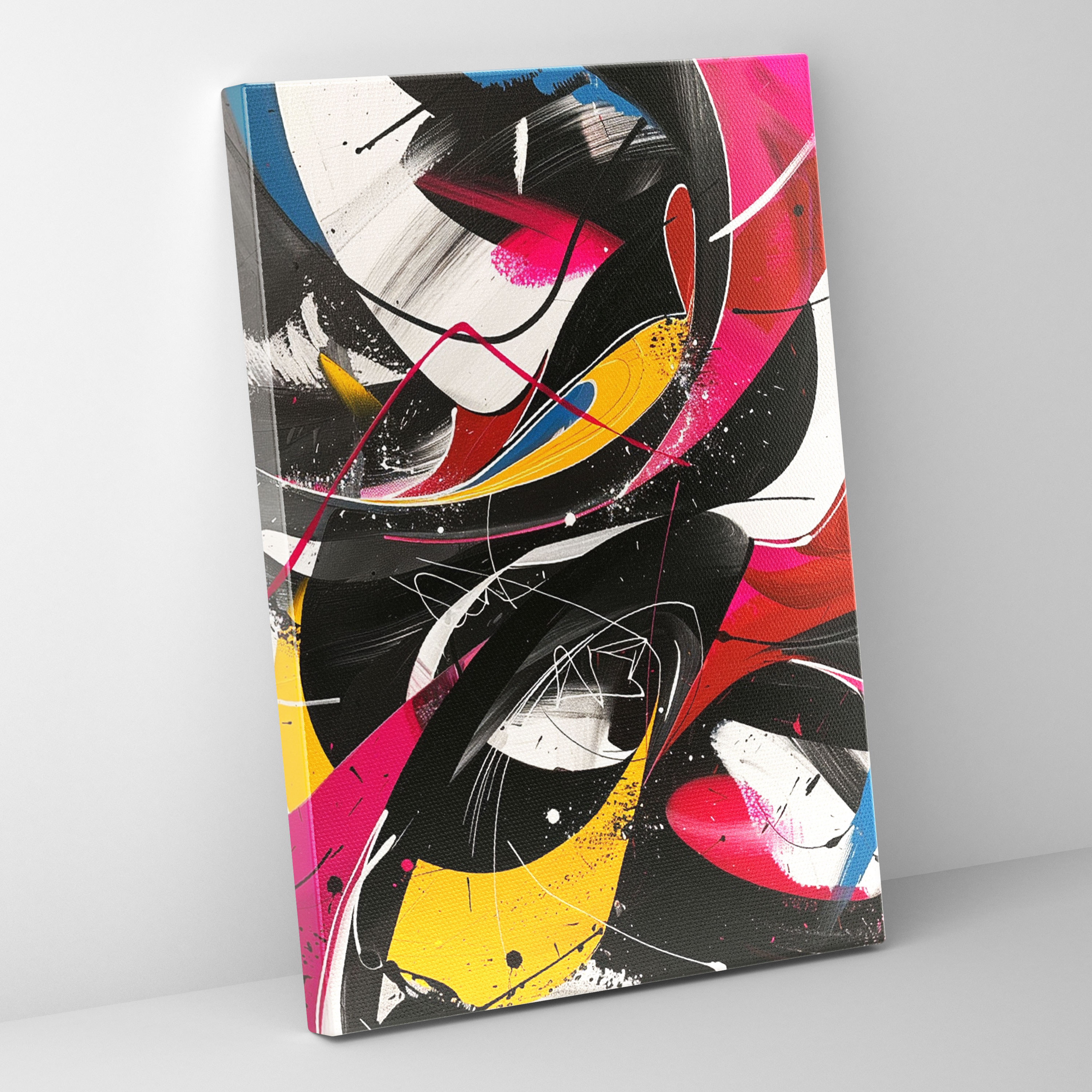 Colorful Action Painting Wall Decoration - Action Painting, Home Decoration, Action Painting, Canvas Wall Art