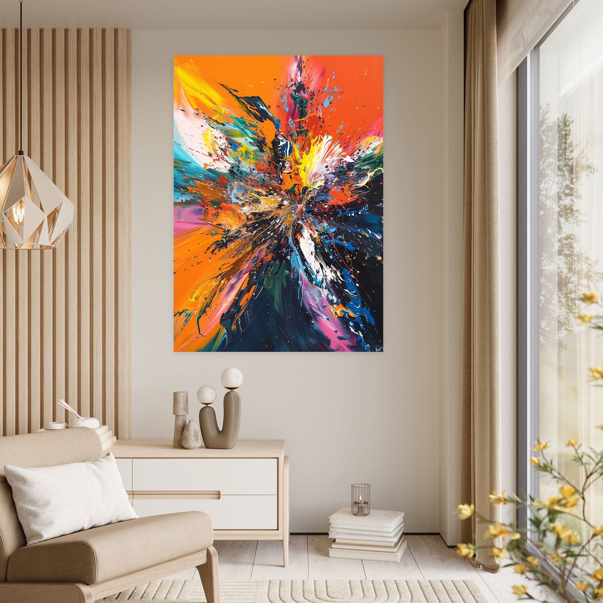 Action Painting Canvas Print - Action Painting, Canvas Wall Art, Canvas, Canvas Print