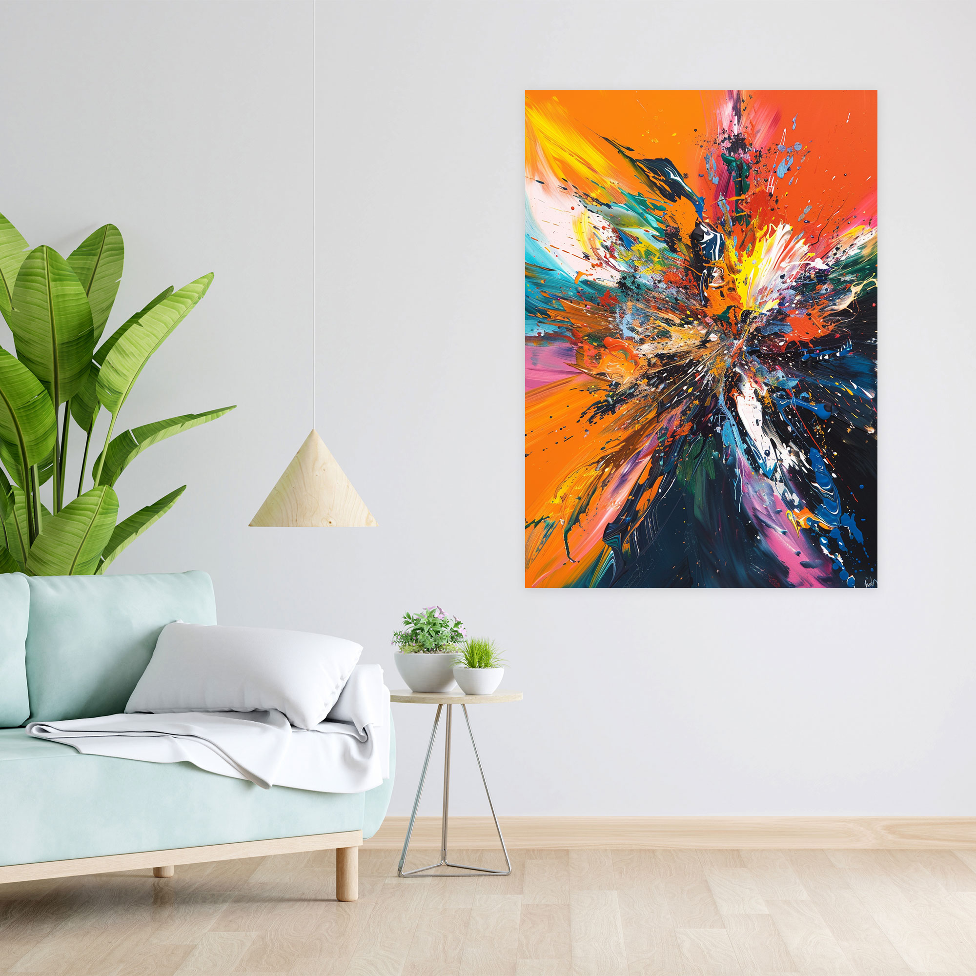 Action Painting Canvas Print - Action Painting, Canvas Wall Art, Canvas, Canvas Print