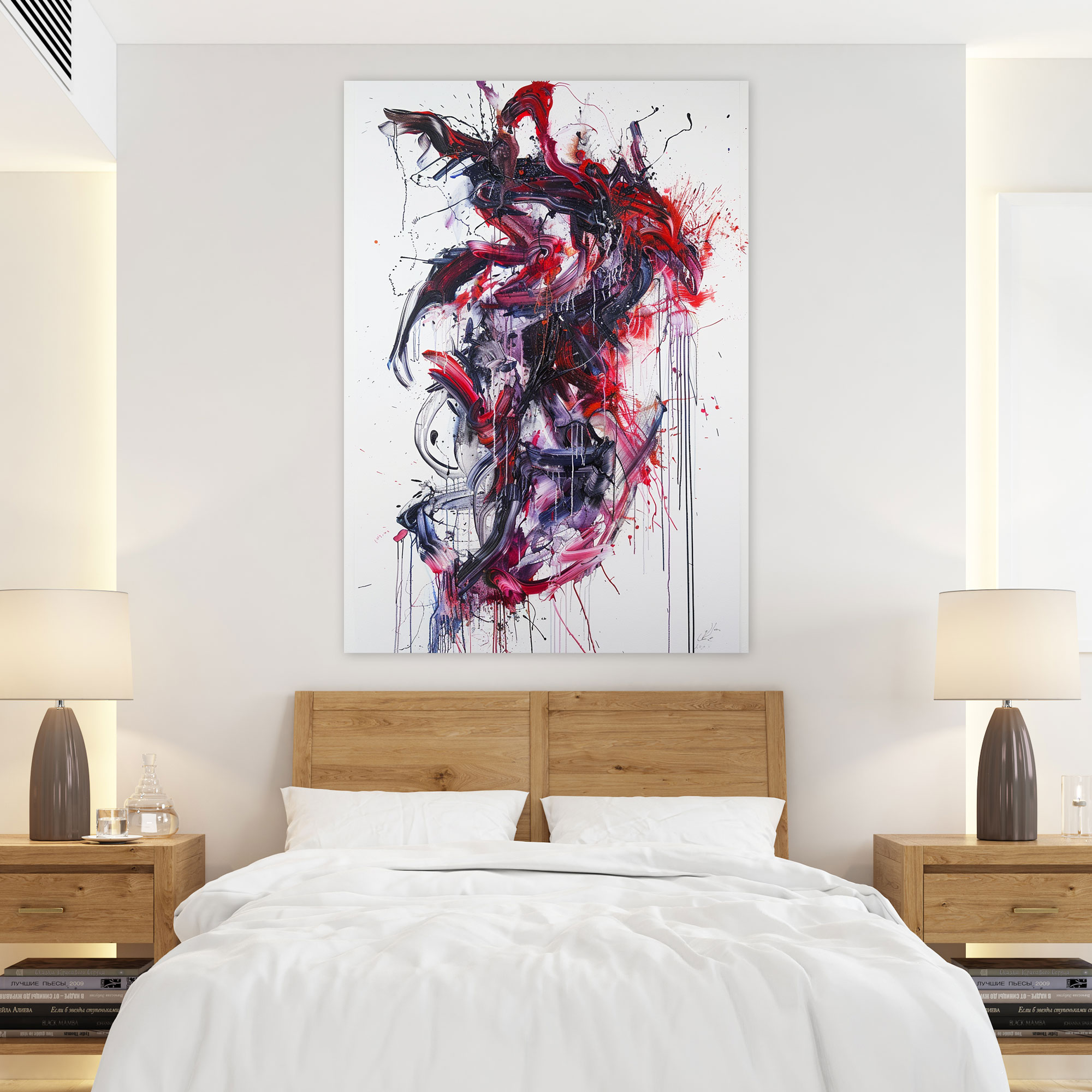 Organic Spontaneity Wall Art - Action Painting, Wall Art, Home Decoration, Spontaneous