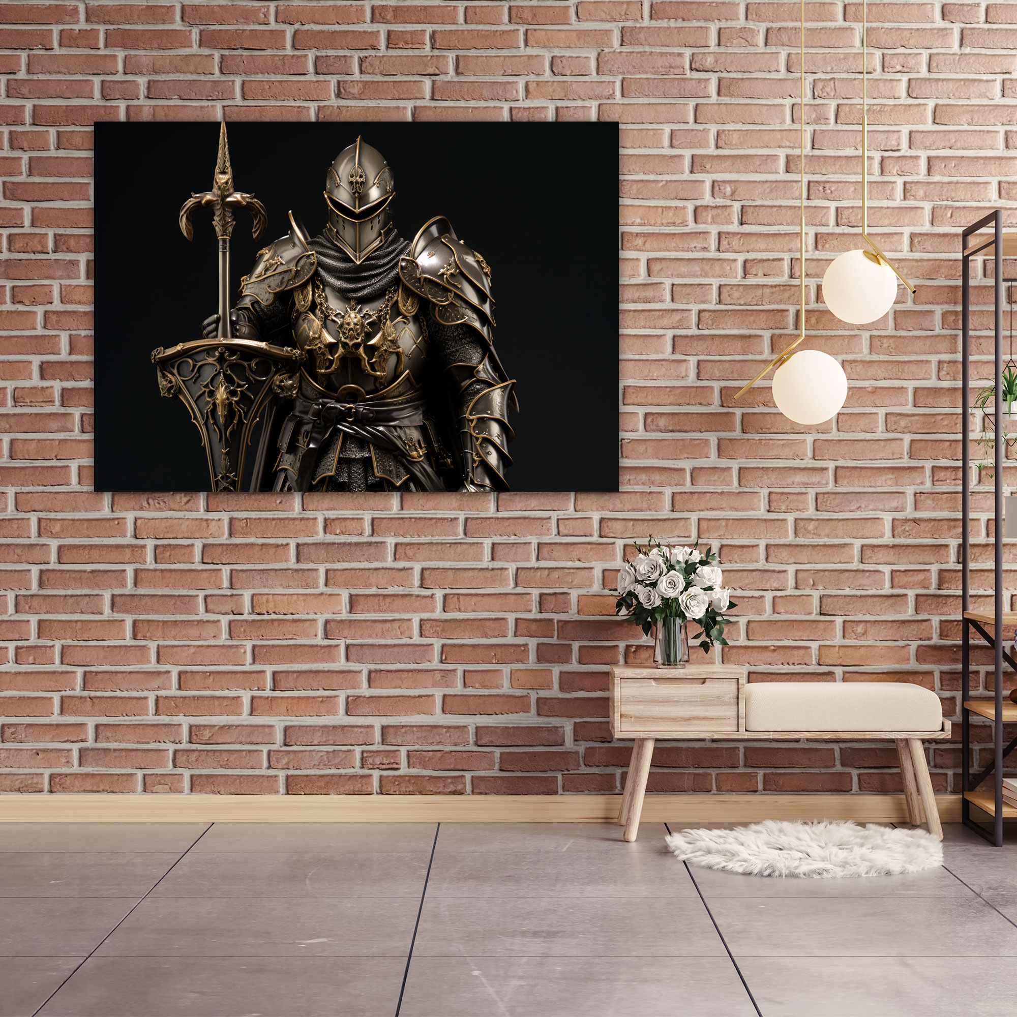 Ancient Weapons Wall Art - Medieval Knight With Lance - Ancient Weapons, Ancient Weapons, Lance, Home Decoration