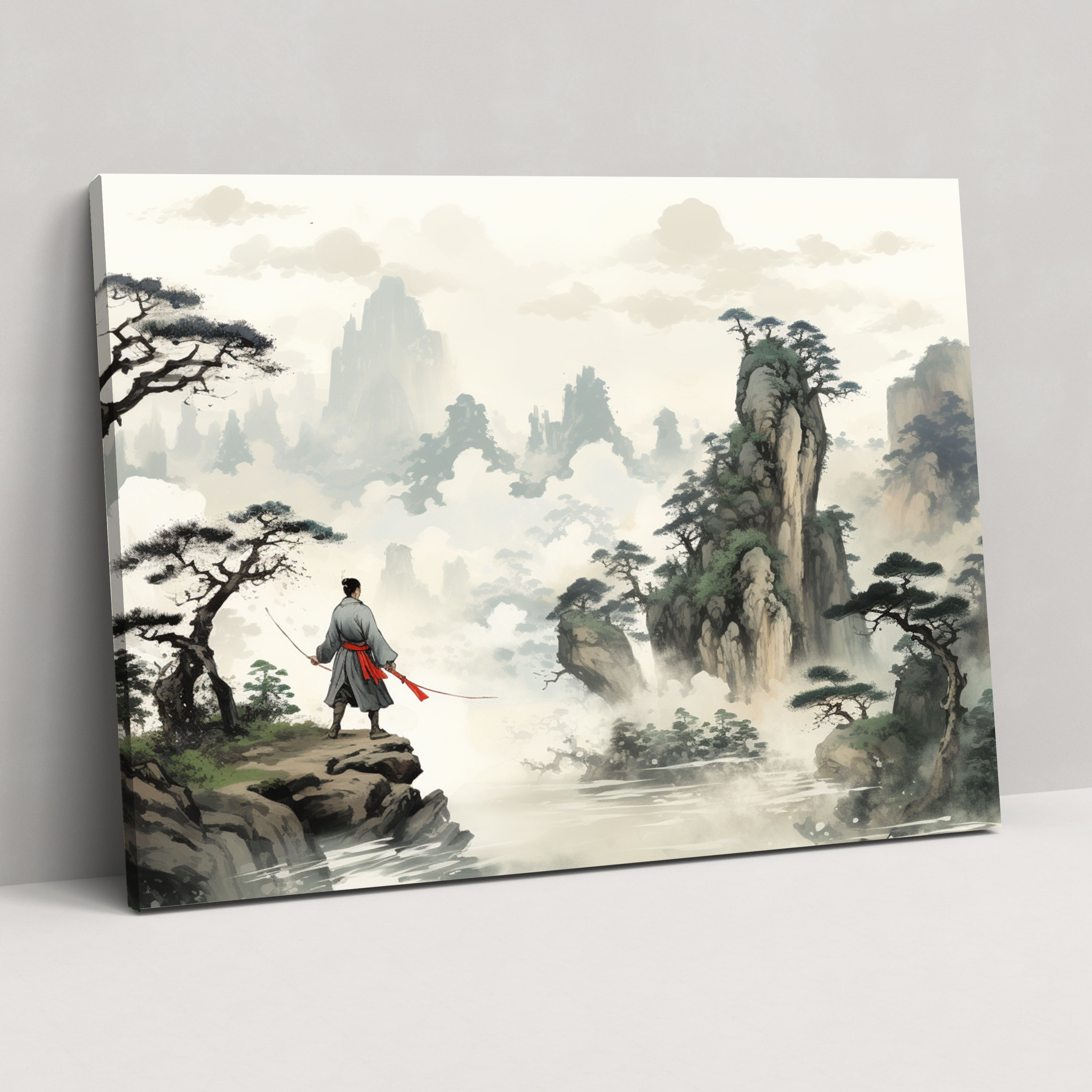 Ancient Weapons Wall Art - Martial Artist With Dao Sword - Ancient Weapons, Wall Decoration, Wall Art, Dao Sword
