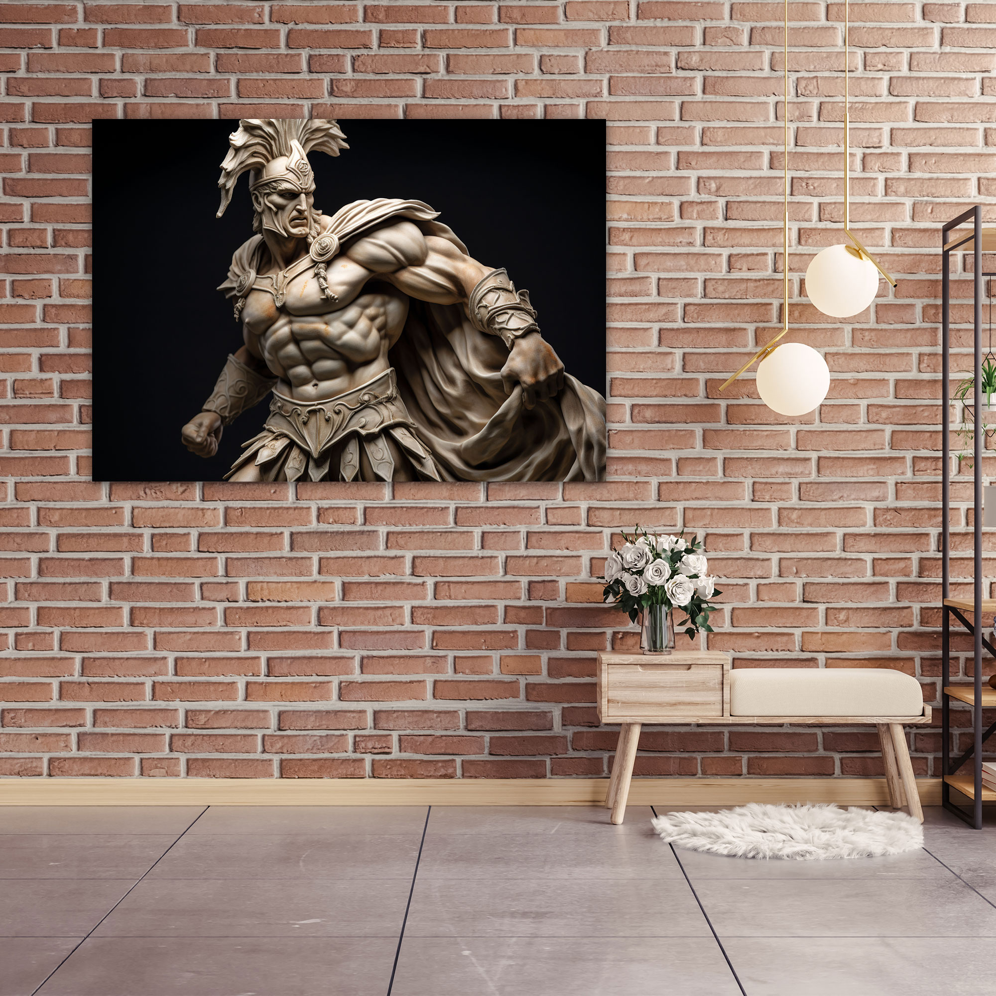 Ancient Weapons Wall Decoration - Roman Gladiator - Ancient Weapons, Bravery, Canvas, Ancient Weapons