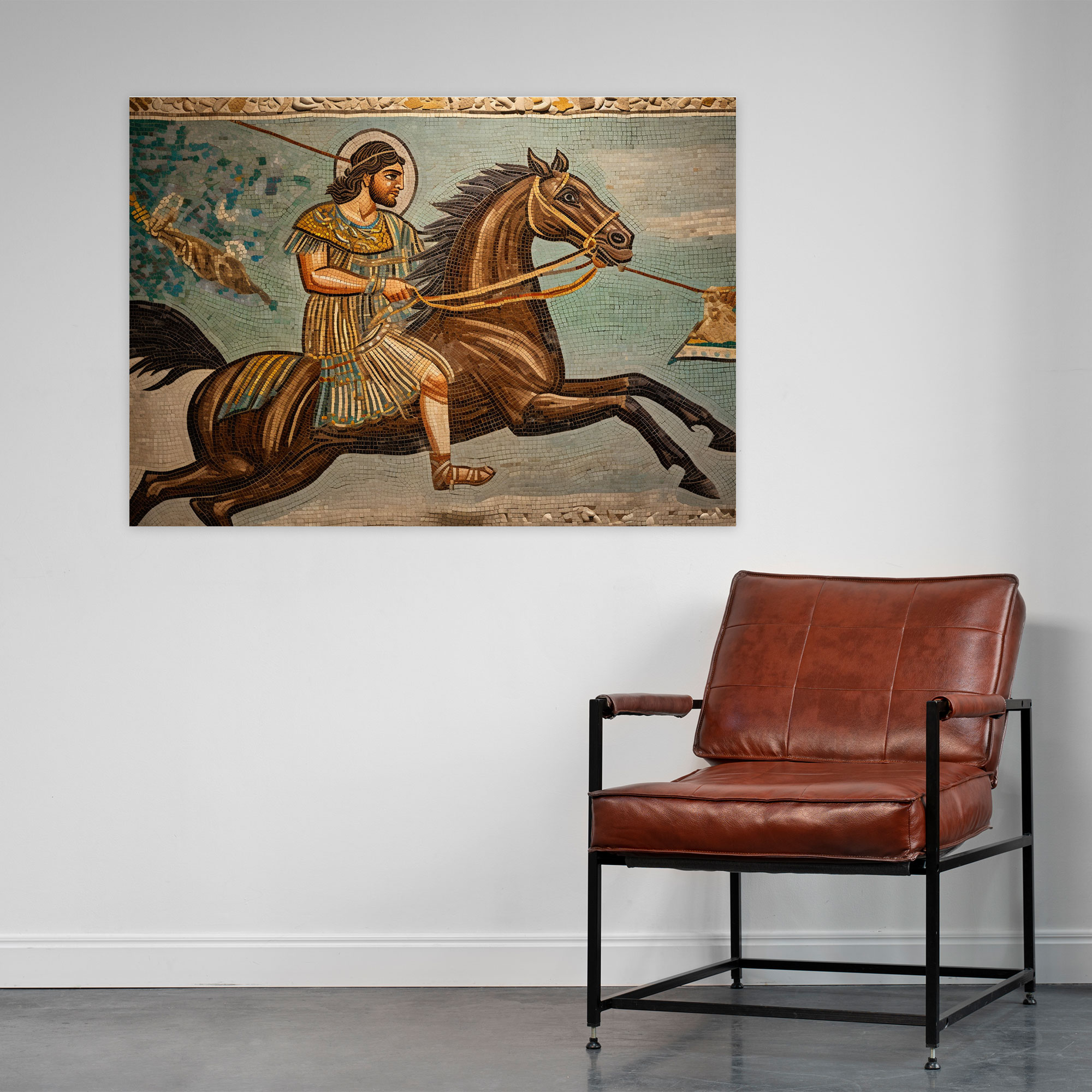 Ancient Weapons Wall Decoration - Persian Horse Archer - Ancient Weapons, Canvas, Elegance, Grace