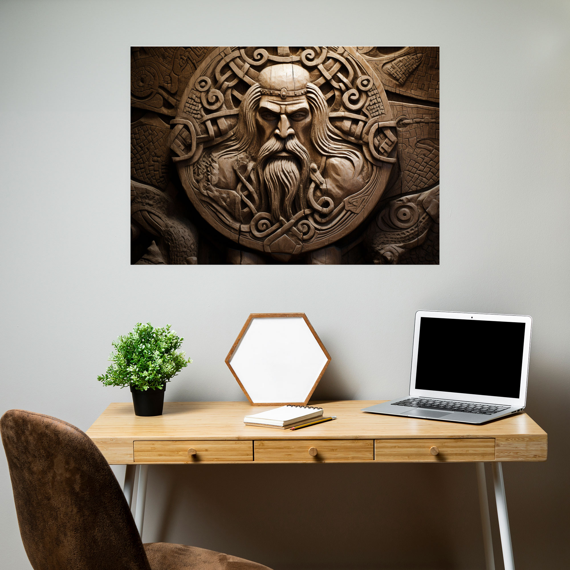 Ancient Weapons Canvas Print - Celtic Warrior - Ancient Weapons, Warrior, Mysticism, Wall Decoration