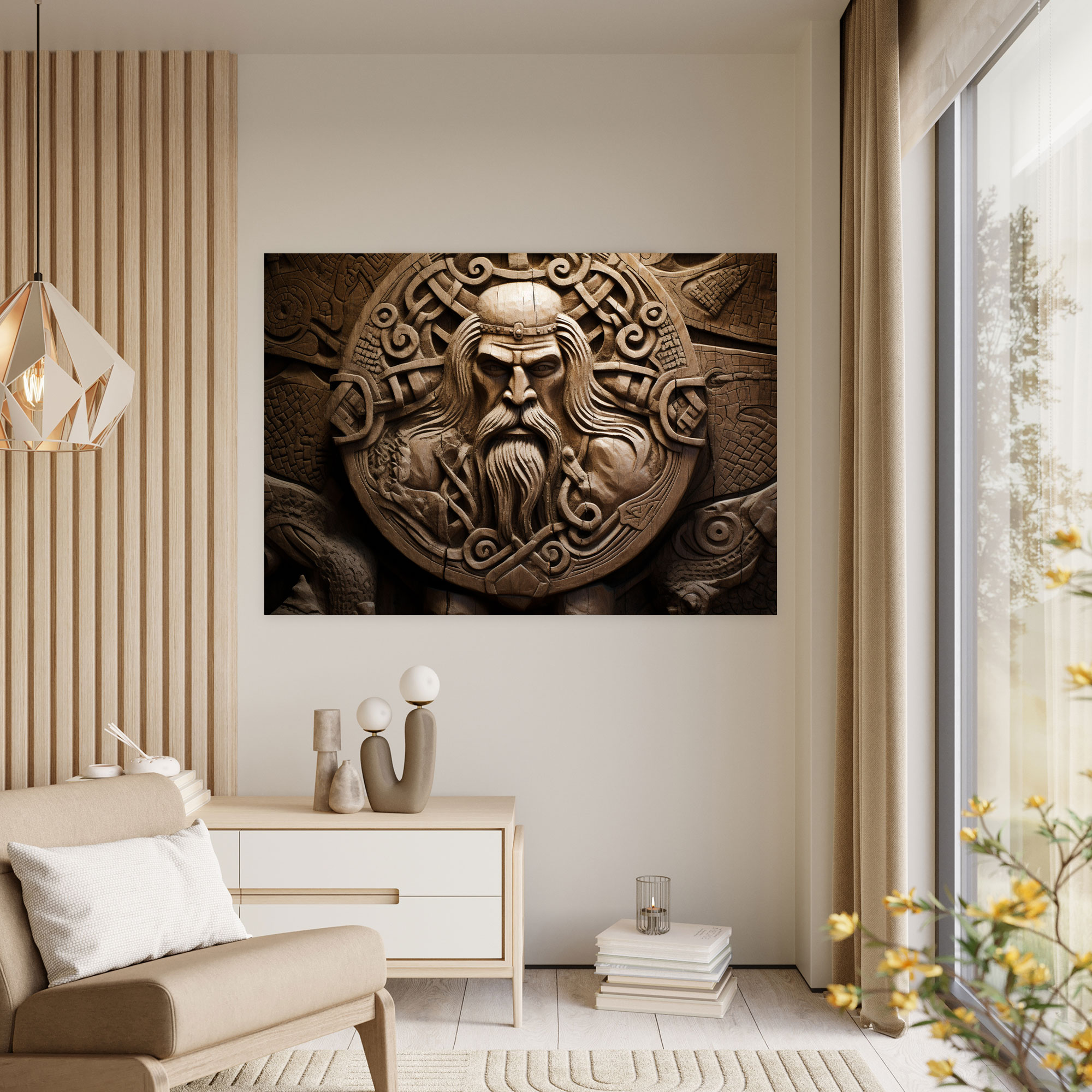 Ancient Weapons Canvas Print - Celtic Warrior - Ancient Weapons, Warrior, Mysticism, Wall Decoration