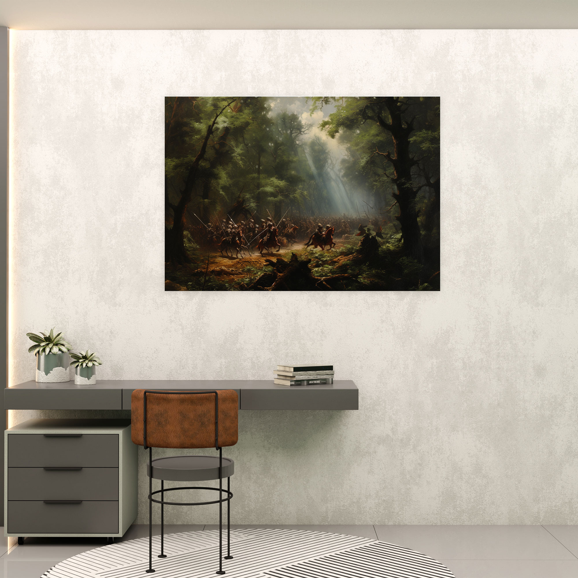 Ancient Weapons Canvas Print - Ancient Weapons, Canvas Print, Battle Scene, Wall Art
