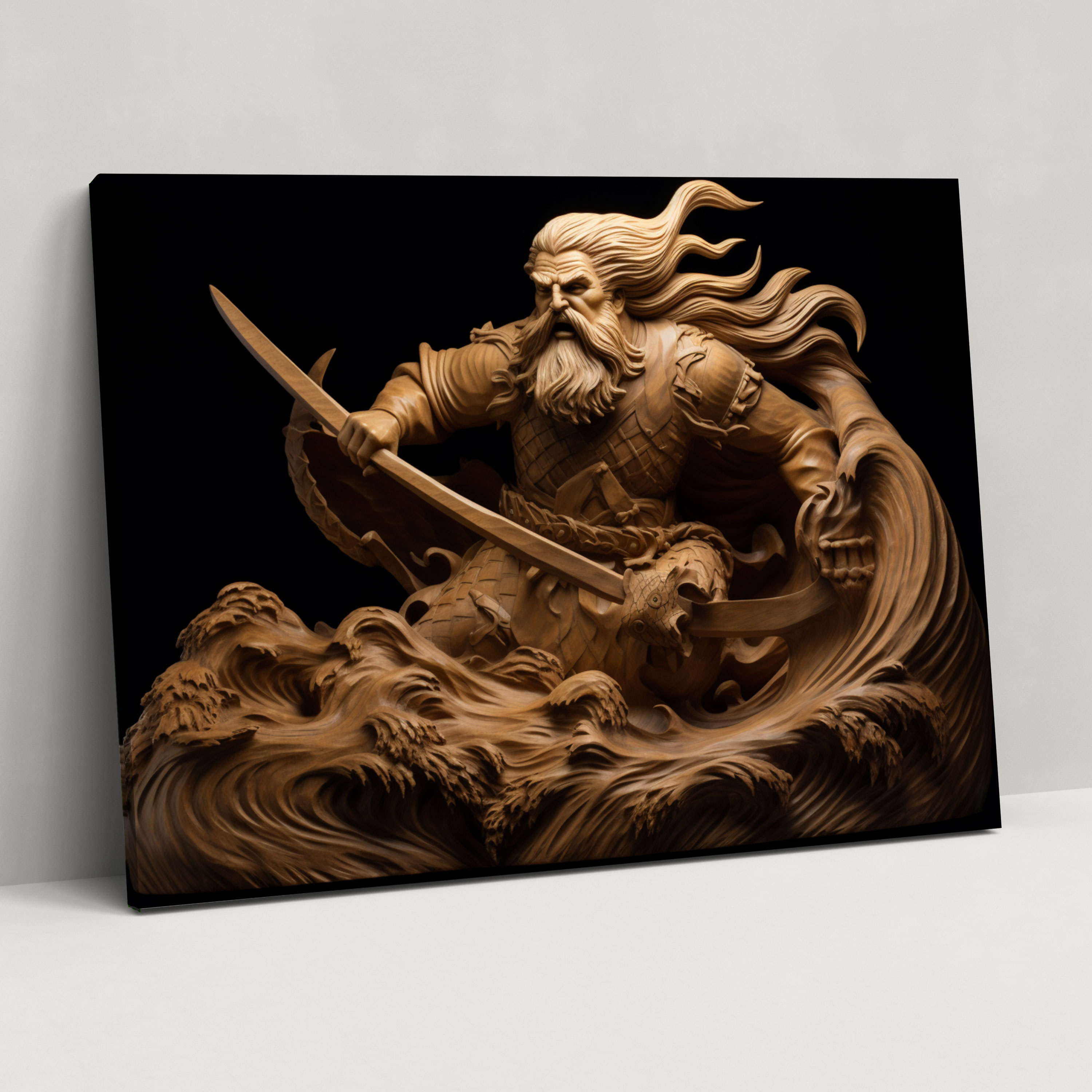 Ancient Weapons Wall Decoration - Ancient Weapons, Roaring Waves, Wall Decoration, Home Decoration