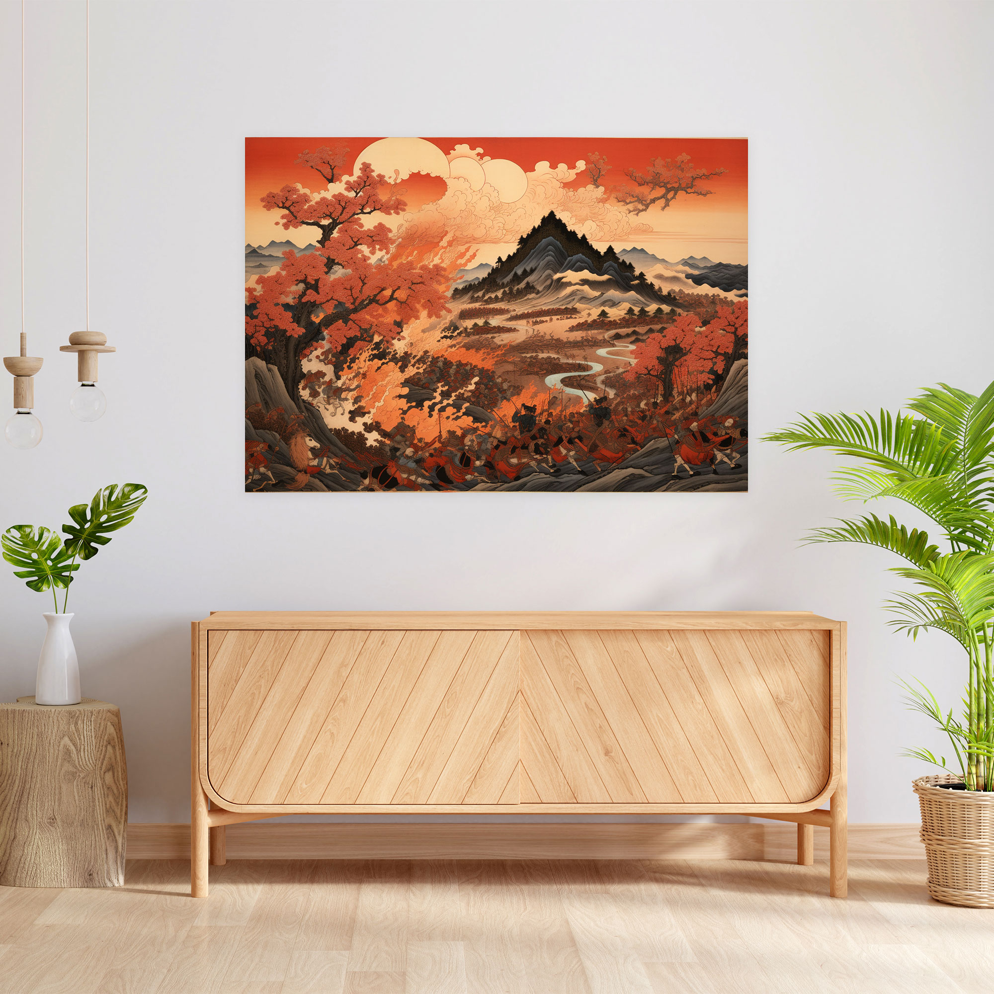 Ancient Weapons Canvas Print - Ancient Weapons, Wall Decoration, Detailed Woodblock Print, Canvas Wall Art