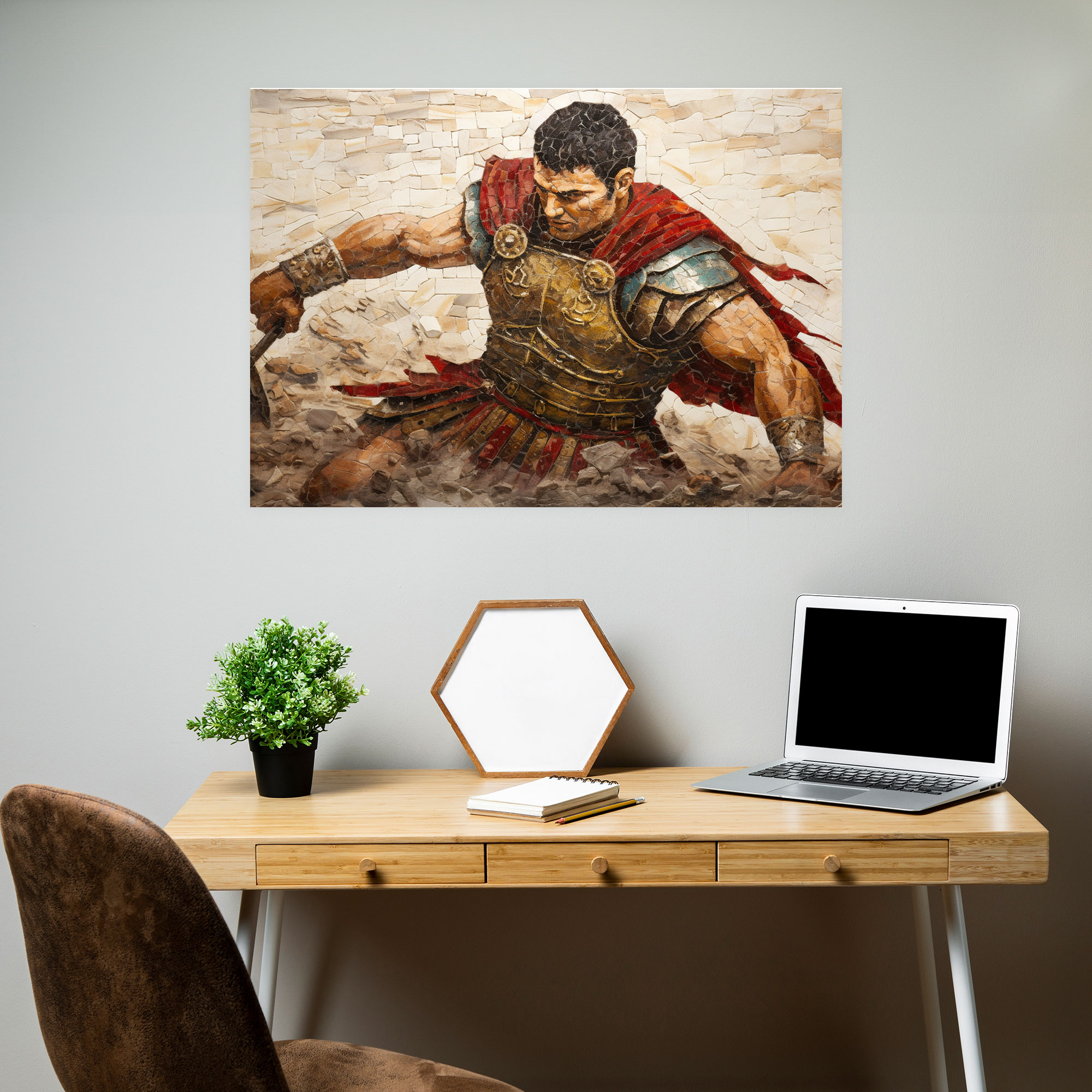 Ancient Weapons Wall Decoration - Roman Gladiator Combat - Ancient Weapons, Roman Gladiator, Wall Decoration, Ancient Weapons