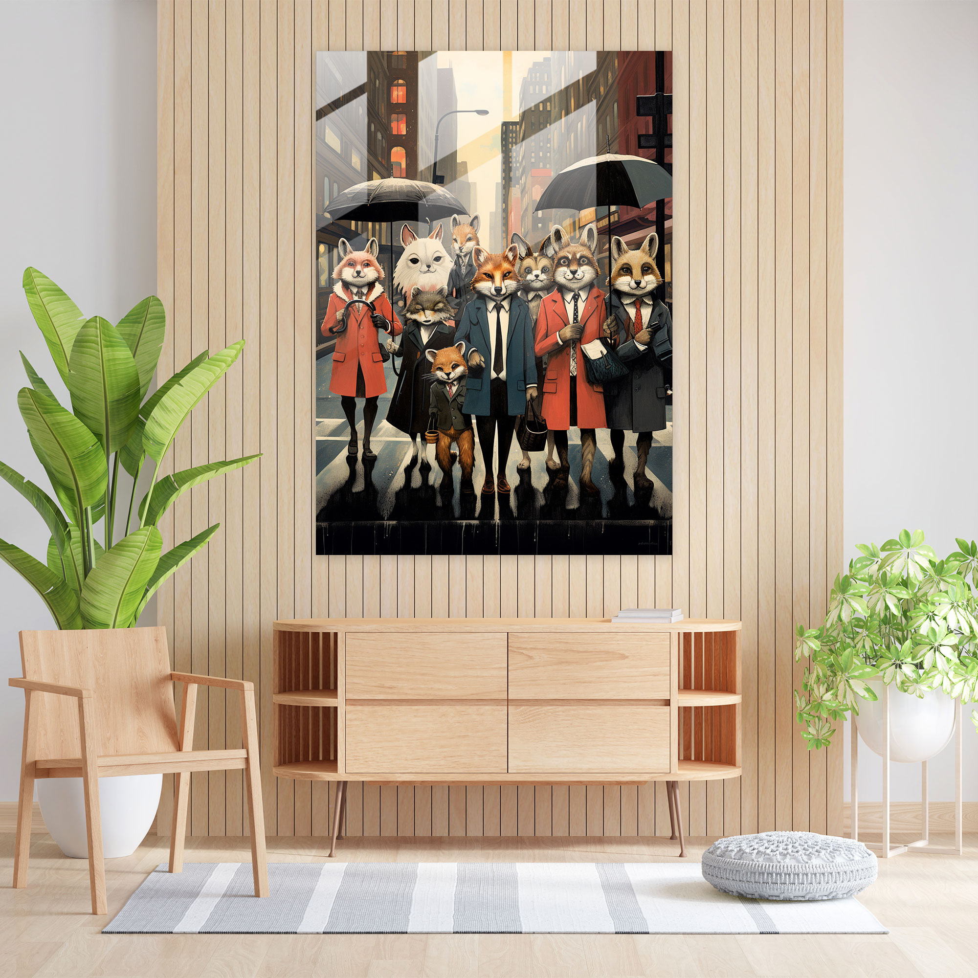 Animals Dressed Like Humans Modern Art - Animals Dressed Like Humans, Nostalgic, Home Decoration, Vintage Charm