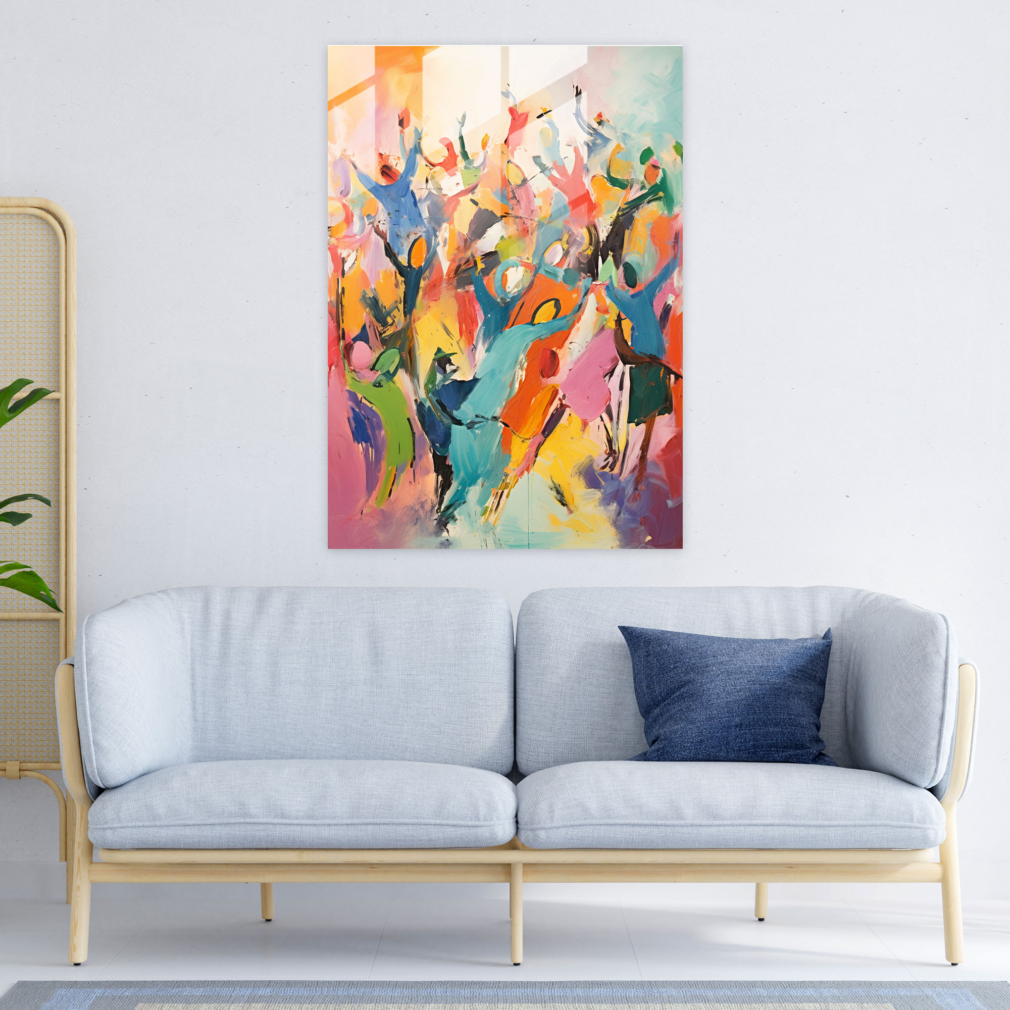 Animals Dressed Like Humans Home Decoration - Animals Dressed Like Humans, Modern Art, Explosive Colors, Wall Decoration