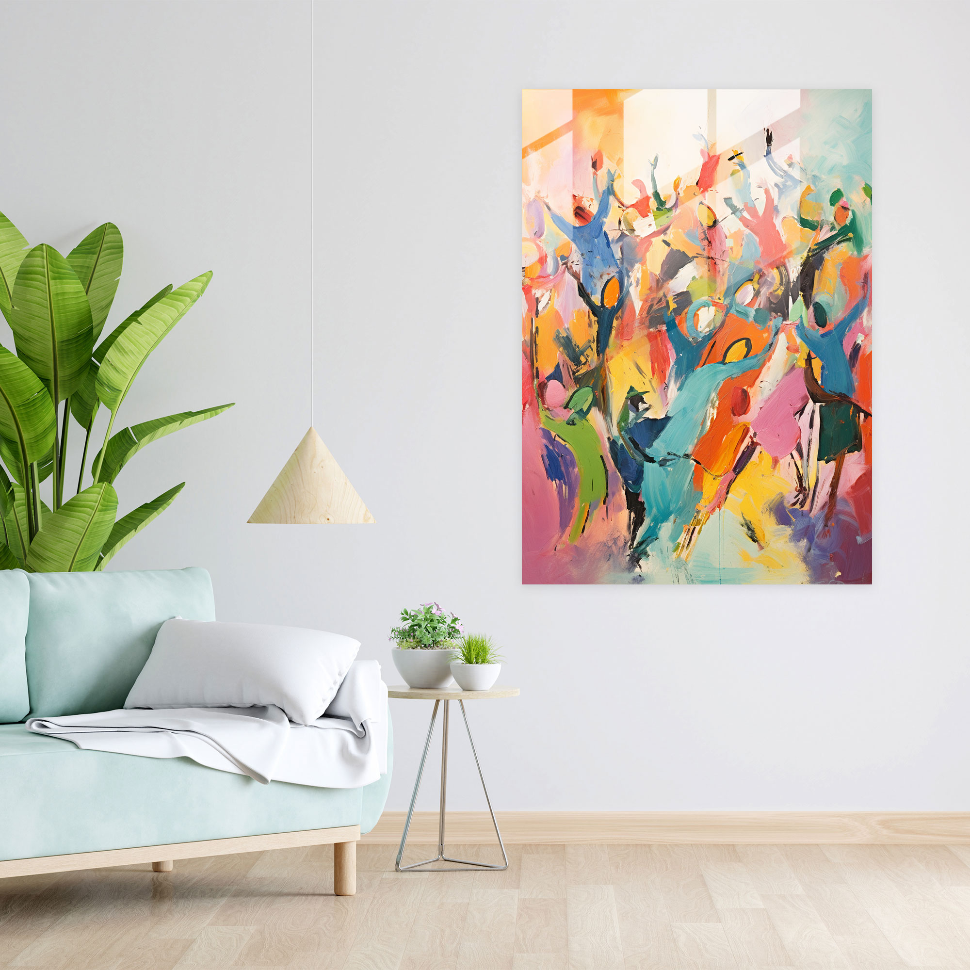 Animals Dressed Like Humans Home Decoration - Animals Dressed Like Humans, Modern Art, Explosive Colors, Wall Decoration