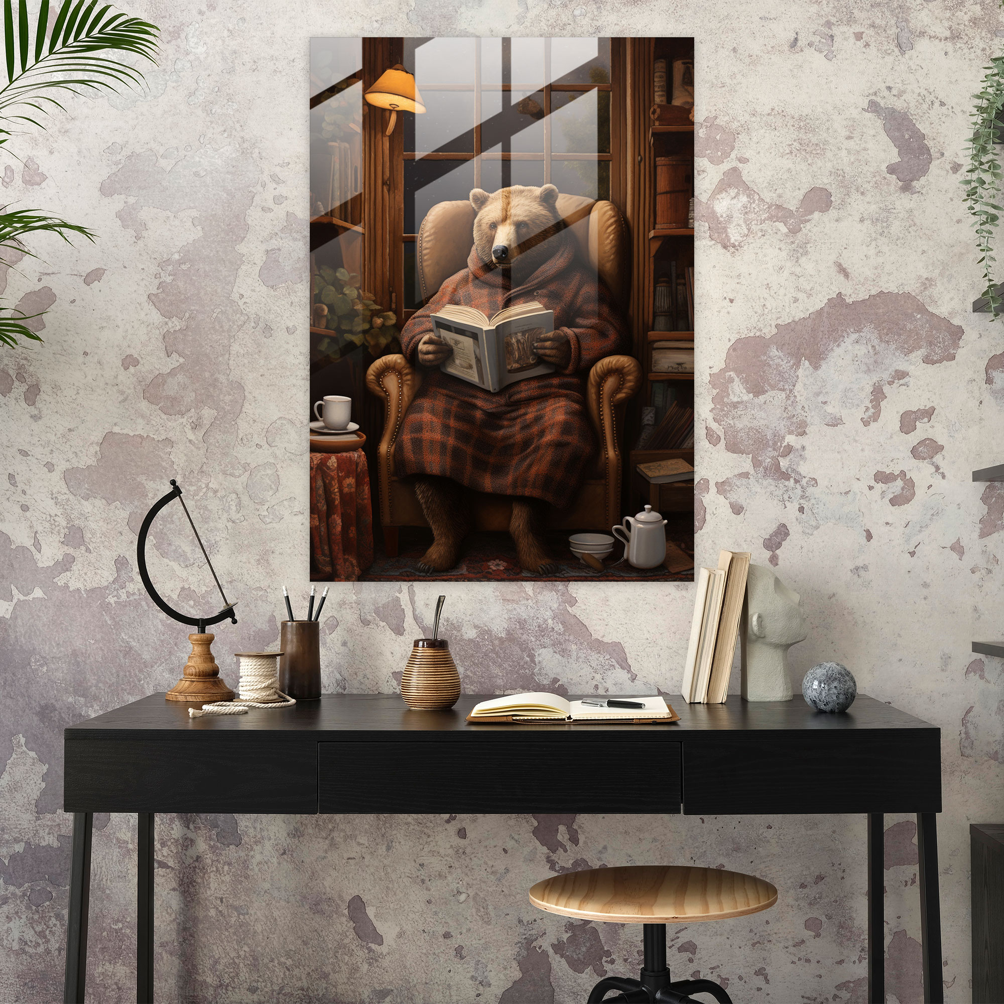 Animals Dressed Like Humans Glass Wall Art - Collage Art - Animals Dressed Like Humans, Home Decoration, Modern Art, Wall Decoration