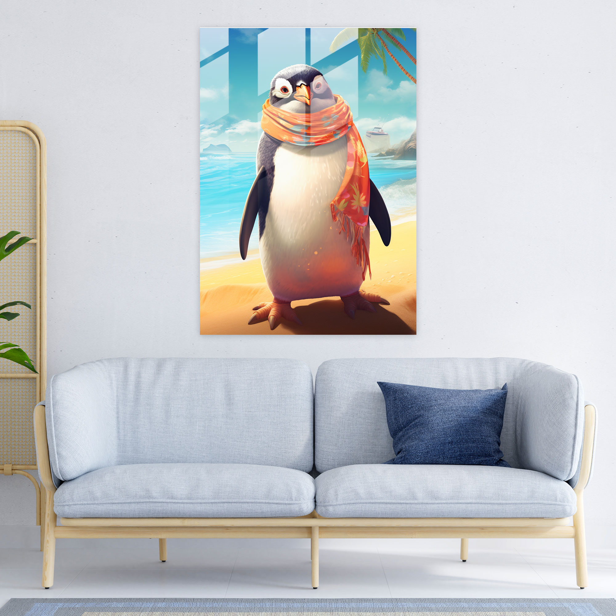 Animals Dressed Like Humans Glass Wall Art - Retro Poster - Animals Dressed Like Humans, Animals Dressed Like Humans, Wall Decoration, Glass Art