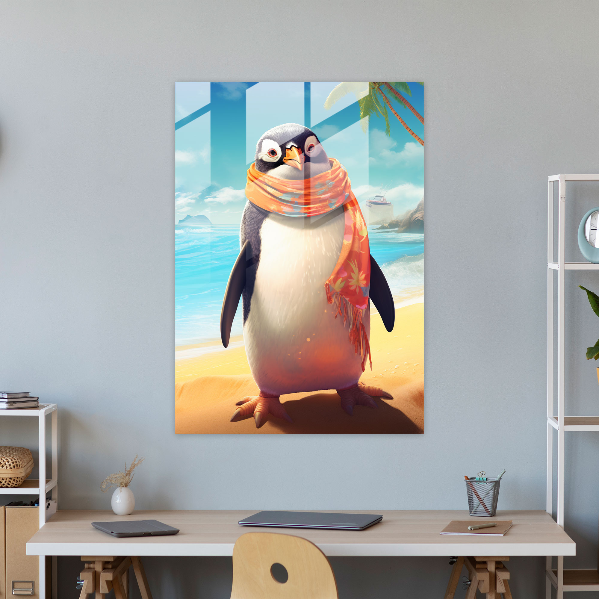 Animals Dressed Like Humans Glass Wall Art - Retro Poster - Animals Dressed Like Humans, Animals Dressed Like Humans, Wall Decoration, Glass Art