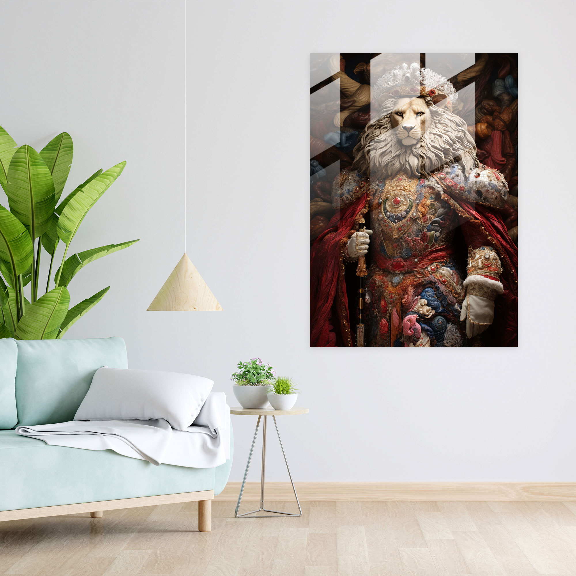 Animals Dressed Like Humans Glass Print - Animals Dressed Like Humans, Animals Dressed Like Humans, Textures, Home Decoration