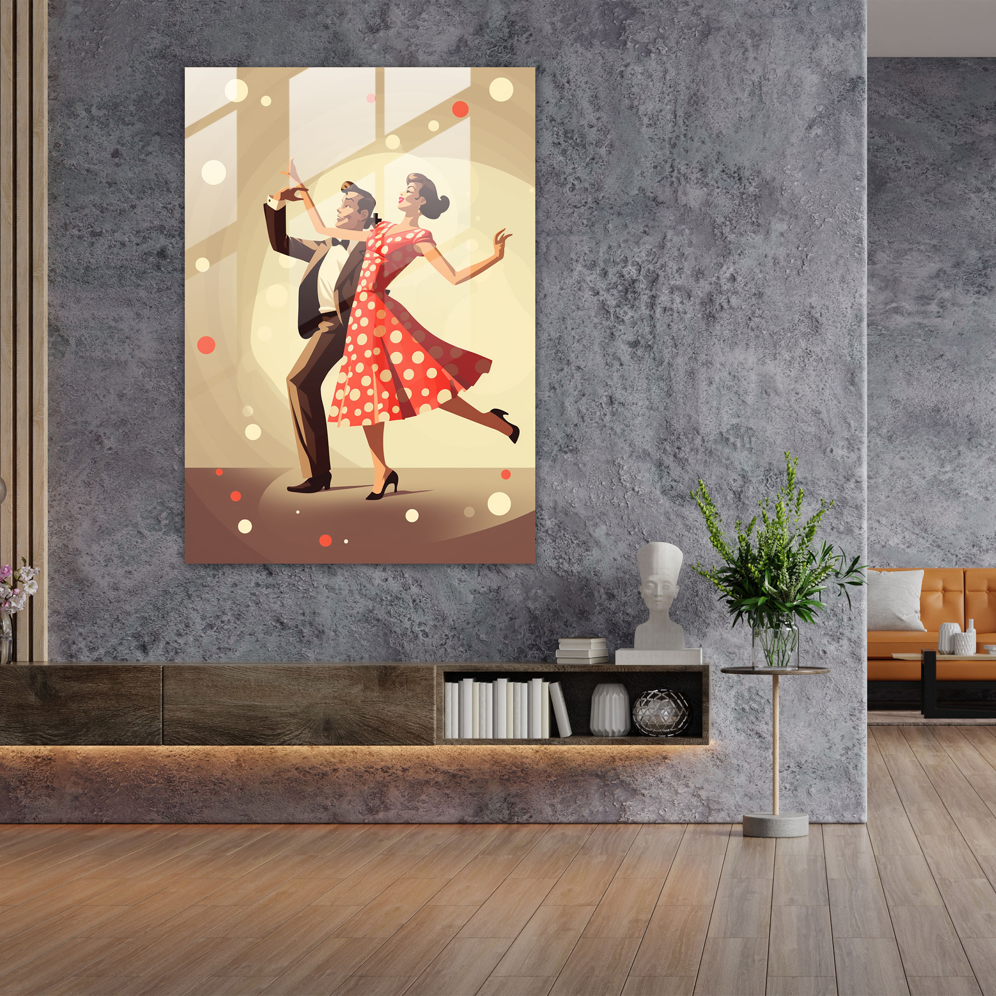 Monkey Dressed Like Humans Glass Print - Animals Dressed Like Humans, Glass Print, Modern Art, Glass Art