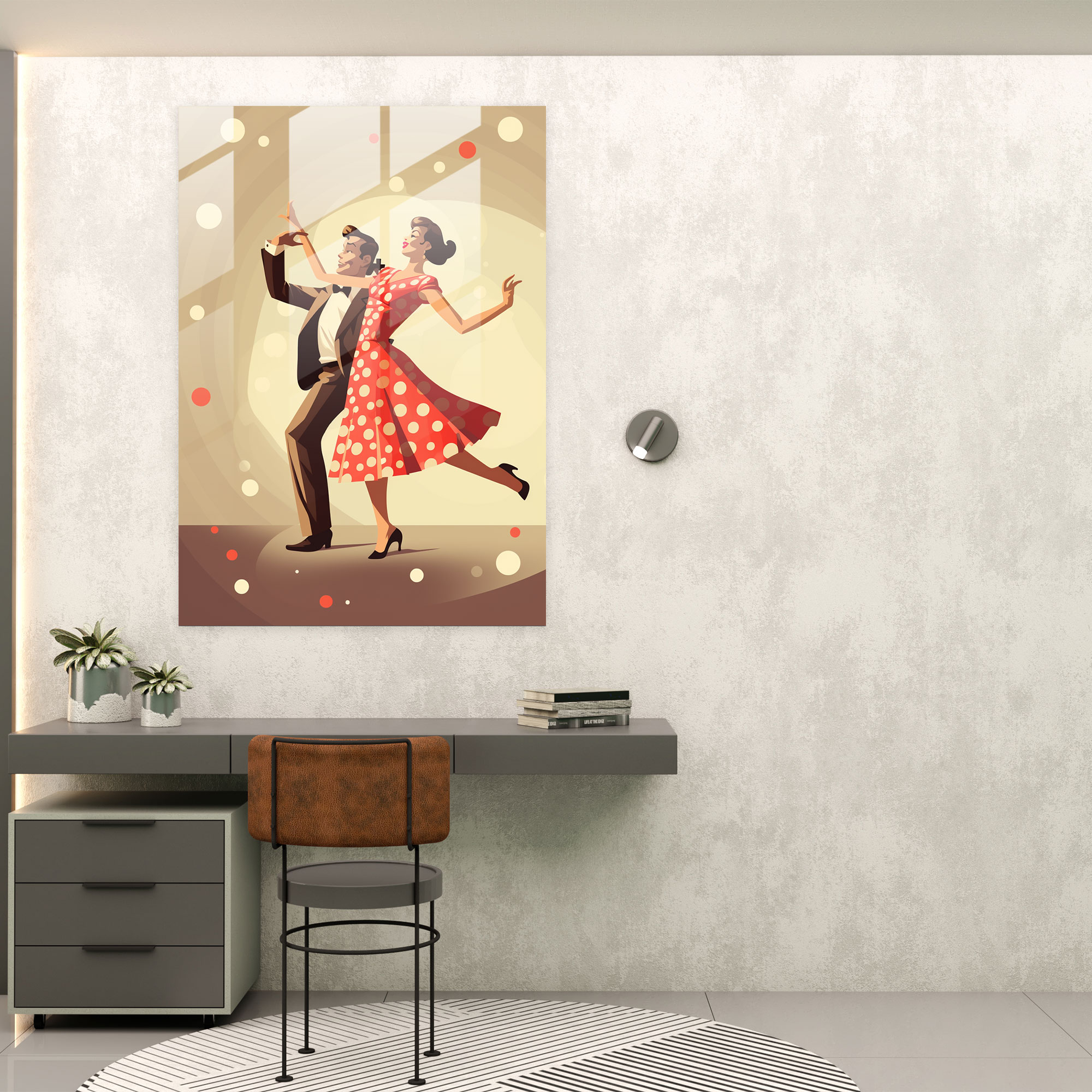 Monkey Dressed Like Humans Glass Print - Animals Dressed Like Humans, Glass Print, Modern Art, Glass Art