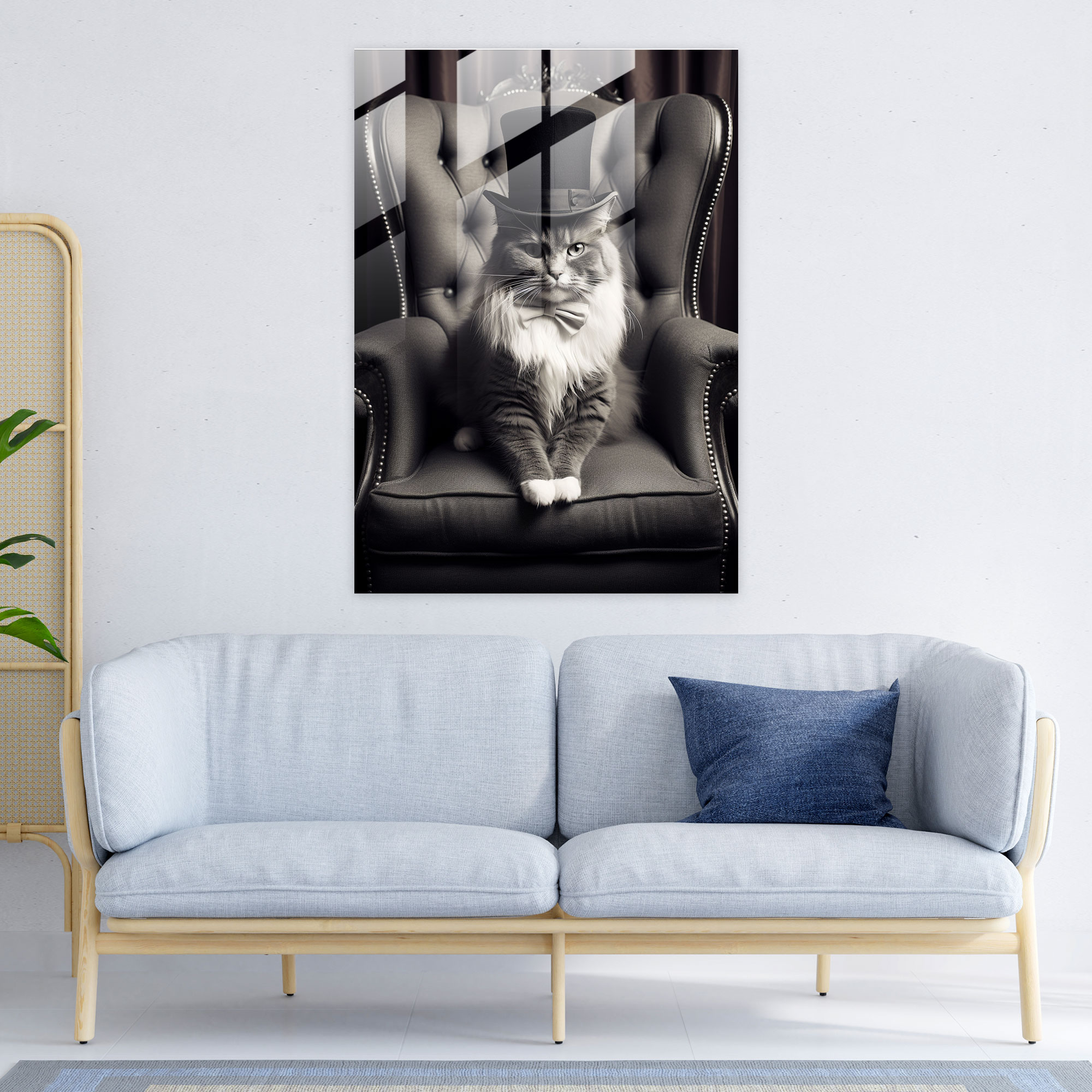 Animals Dressed Like Humans Glass Wall Art - Animals Dressed Like Humans, Home Decoration, Glass Print, Glass Wall Art