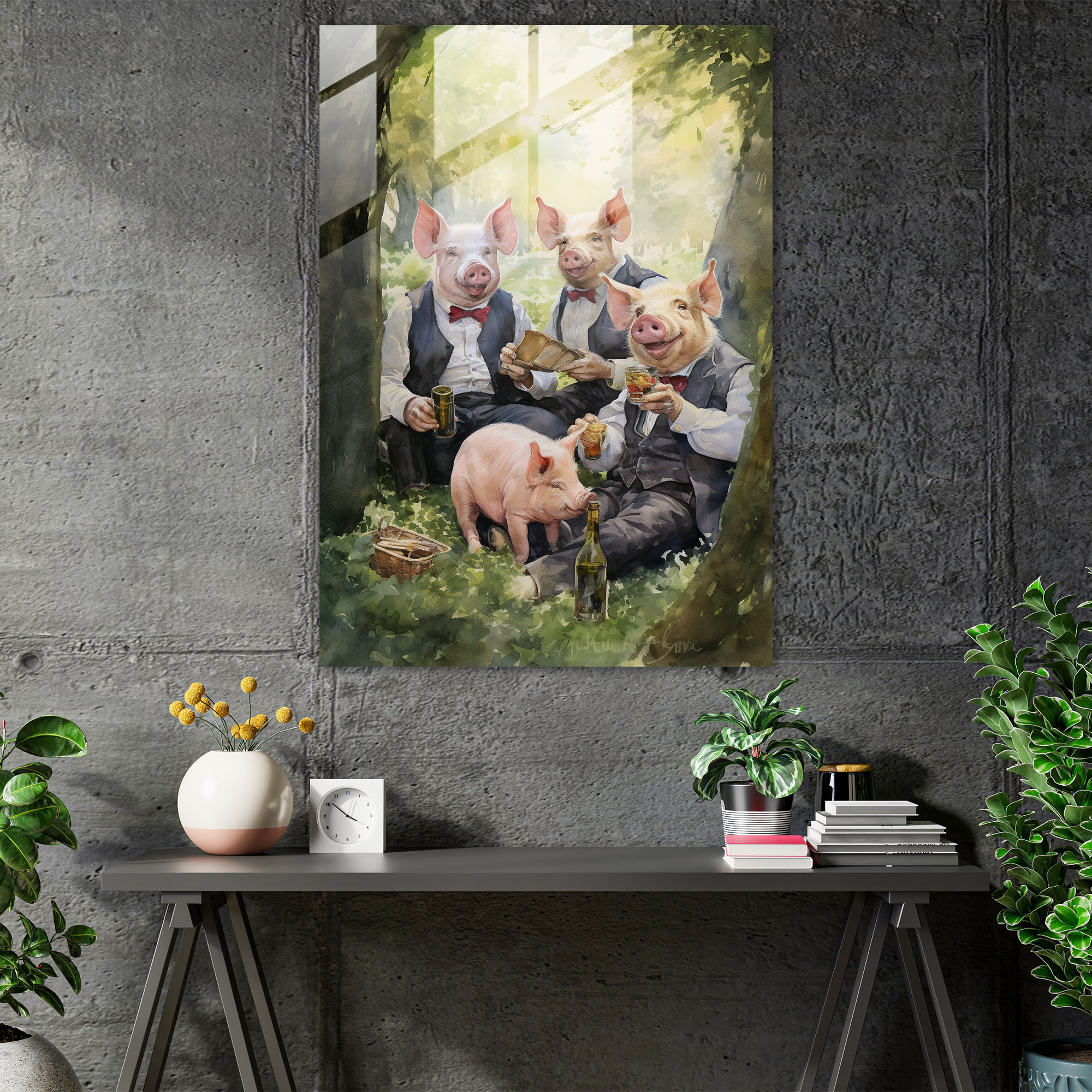 Animals Dressed Like Humans Home Decoration - Animals Dressed Like Humans, Watercolor Painting, Wall Decoration, Modern Art