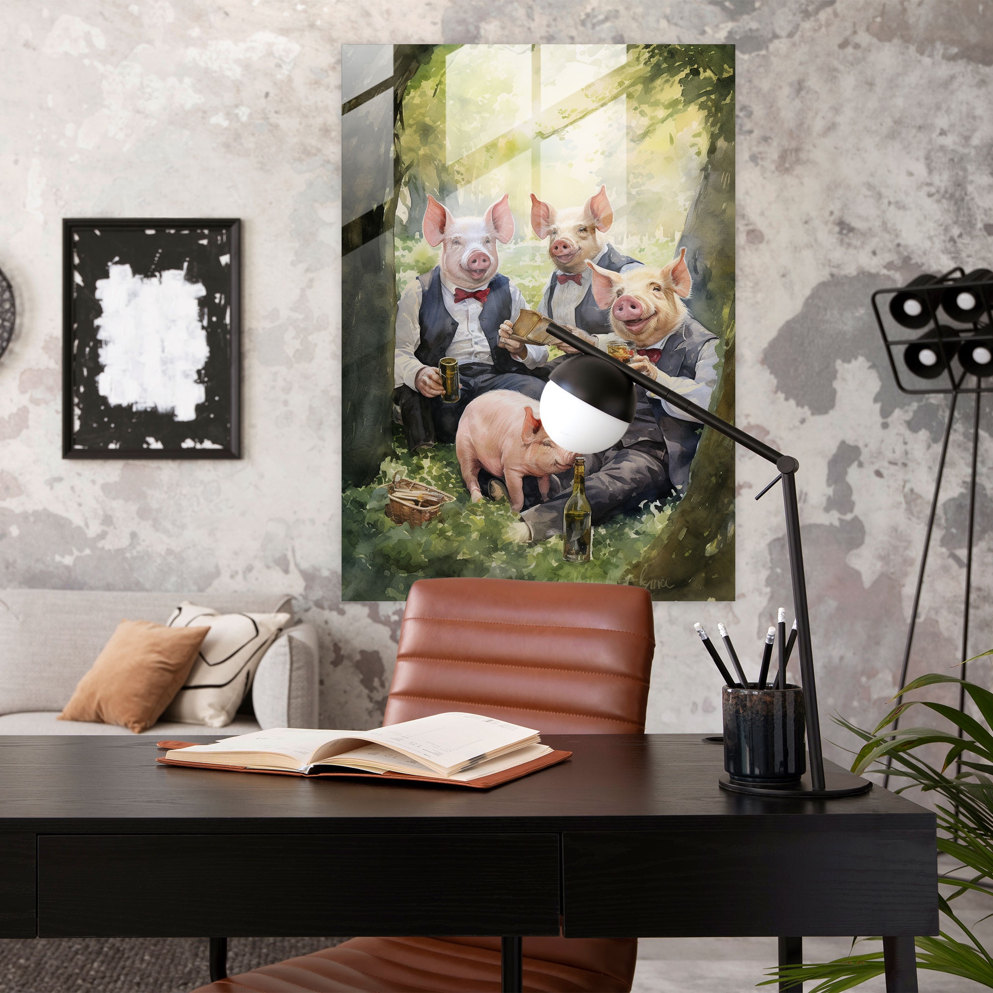 Animals Dressed Like Humans Home Decoration - Animals Dressed Like Humans, Watercolor Painting, Wall Decoration, Modern Art