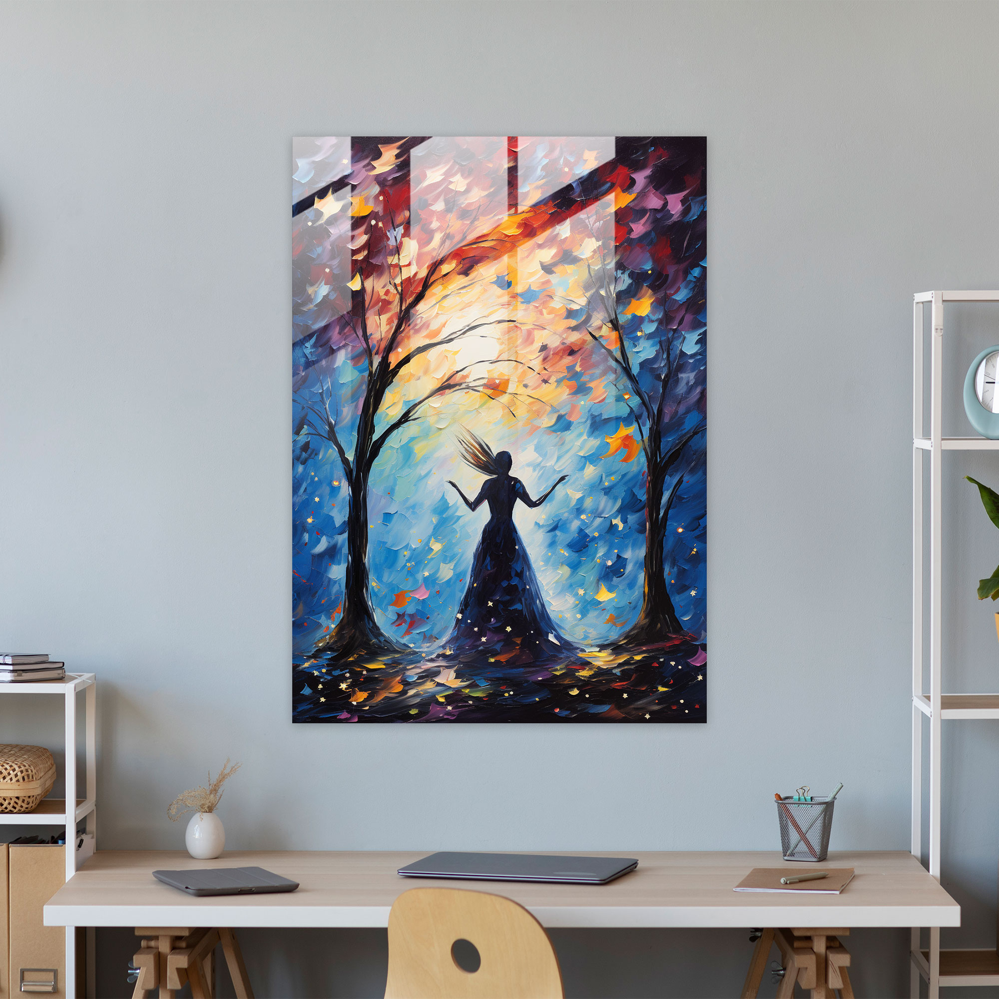 Animals Dressed Like Humans Home Decoration - Animals Dressed Like Humans, Glass Wall Art, Bird In A Gown, Wall Decoration