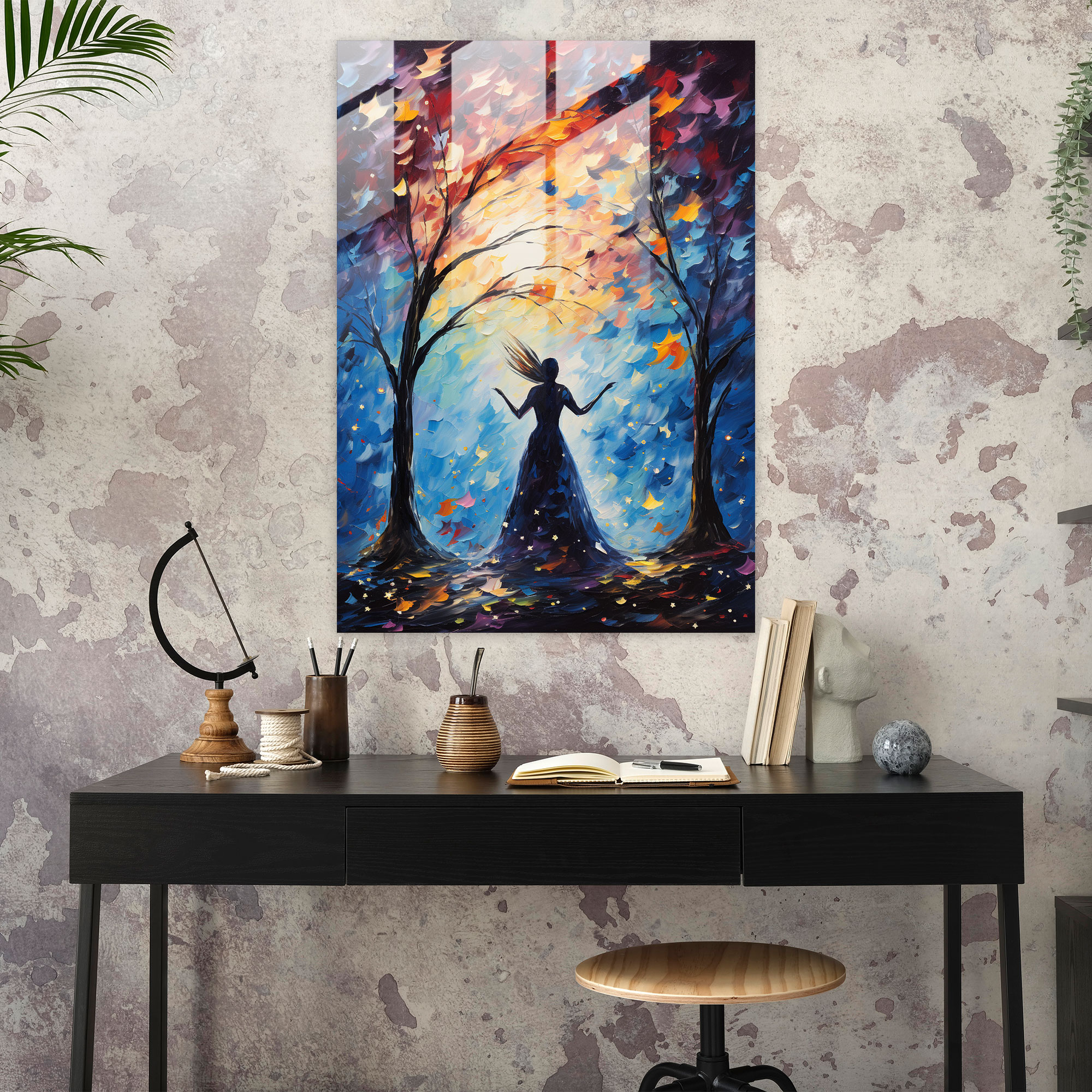 Animals Dressed Like Humans Home Decoration - Animals Dressed Like Humans, Glass Wall Art, Bird In A Gown, Wall Decoration