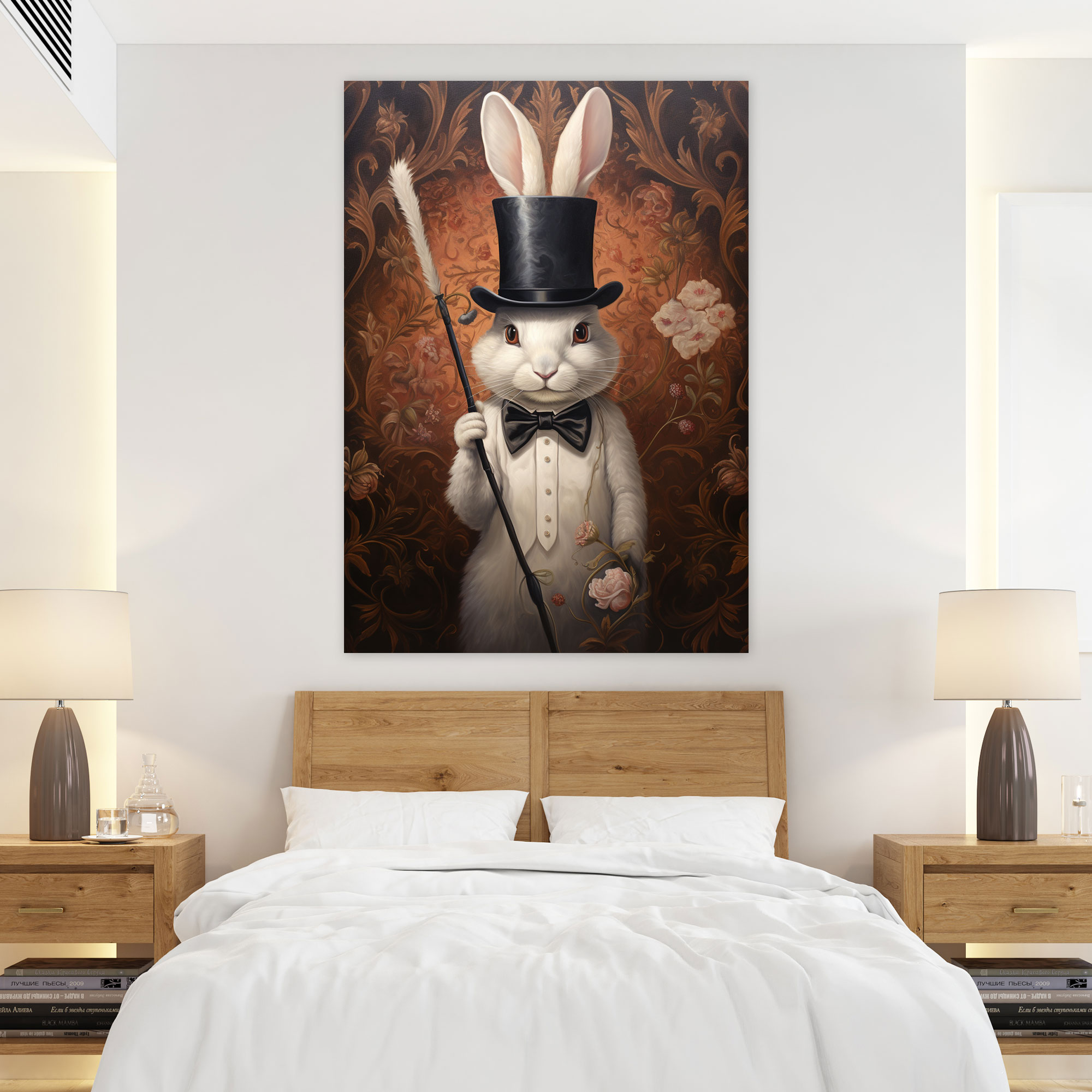 Animals Dressed Like Humans Canvas Print - Animals Dressed Like Humans, Surrealistic Painting, Canvas Wall Art, Canvas Print