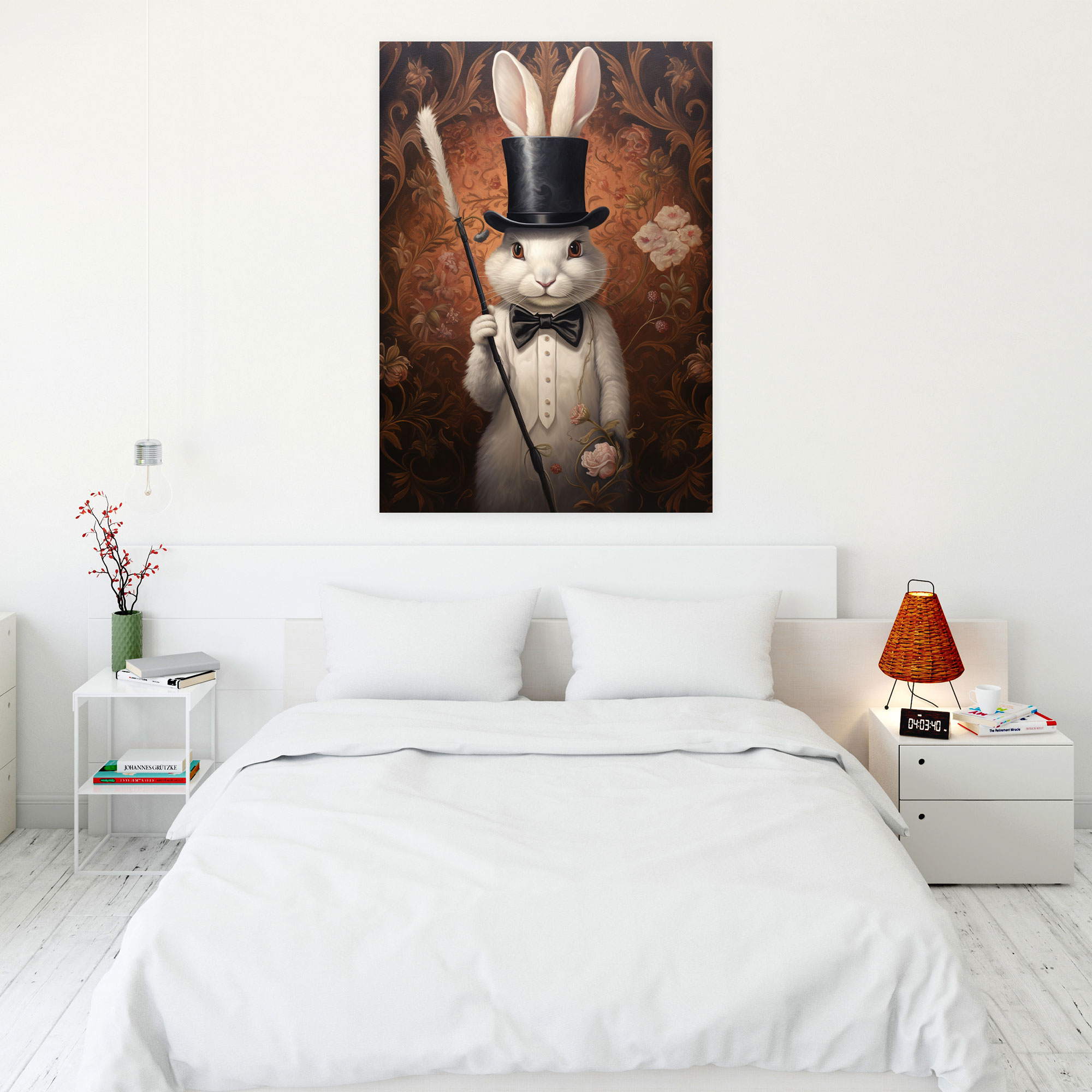 Animals Dressed Like Humans Canvas Print - Animals Dressed Like Humans, Surrealistic Painting, Canvas Wall Art, Canvas Print