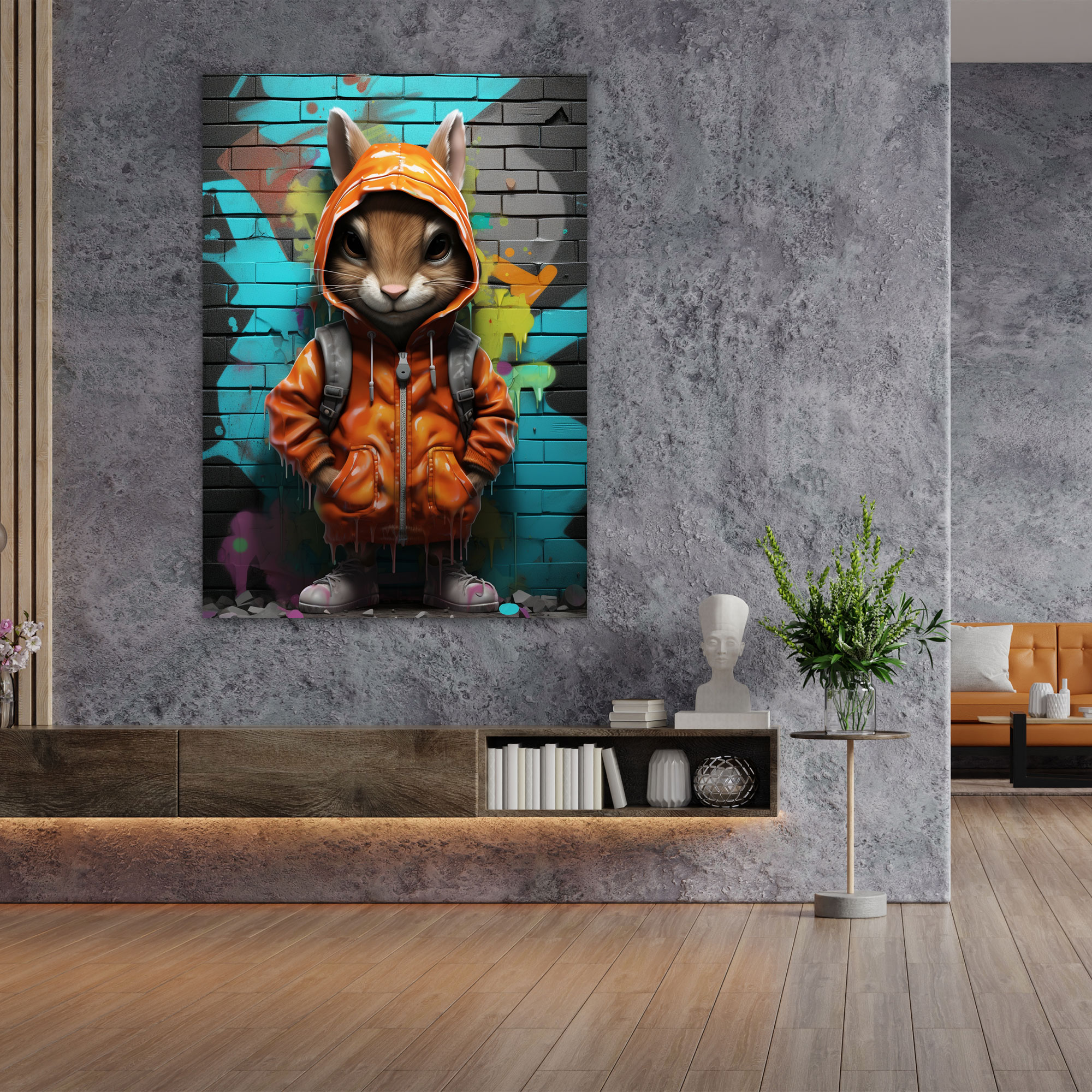 Animals Dressed Like Humans Canvas Print - Animals Dressed Like Humans, Home Decoration, Canvas Wall Art, Wall Decoration