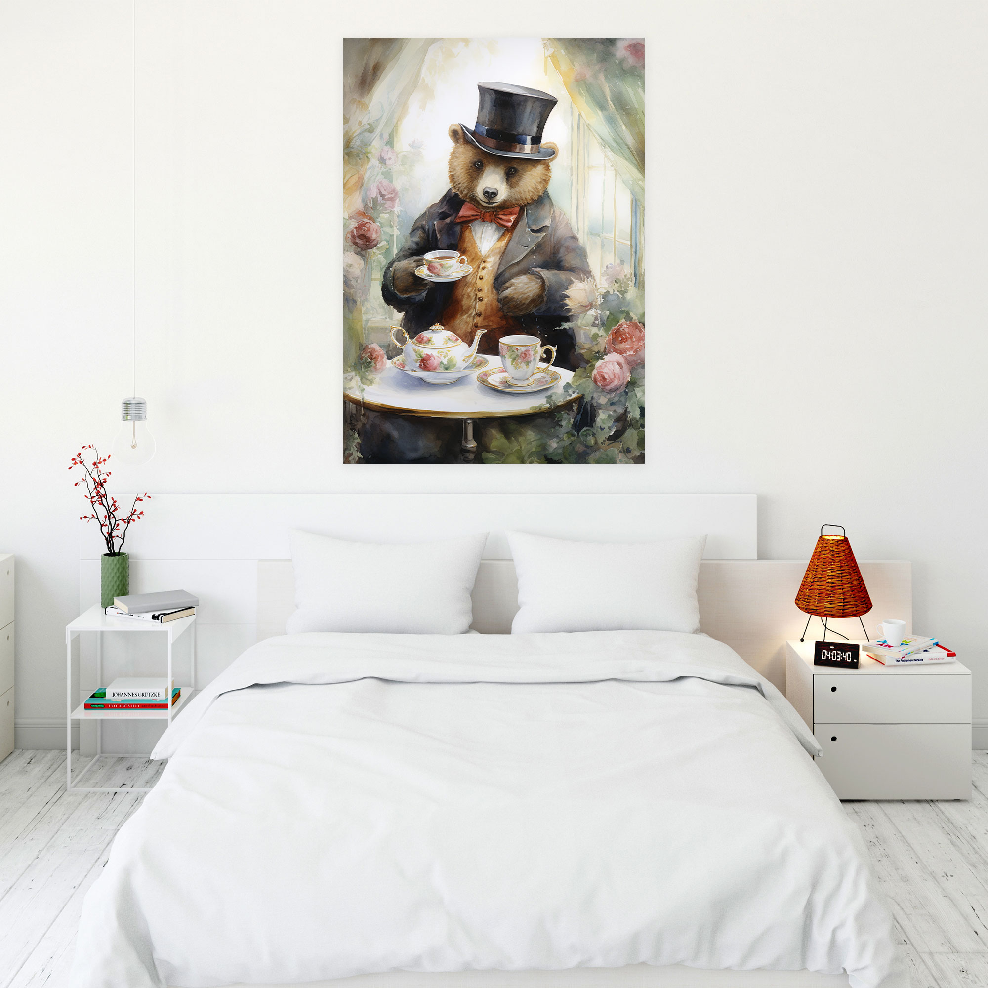 Animals Dressed Like Humans Wall Decoration - Animals Dressed Like Humans, Watercolor Painting, Animals Dressed Like Humans, Canvas Wall Art