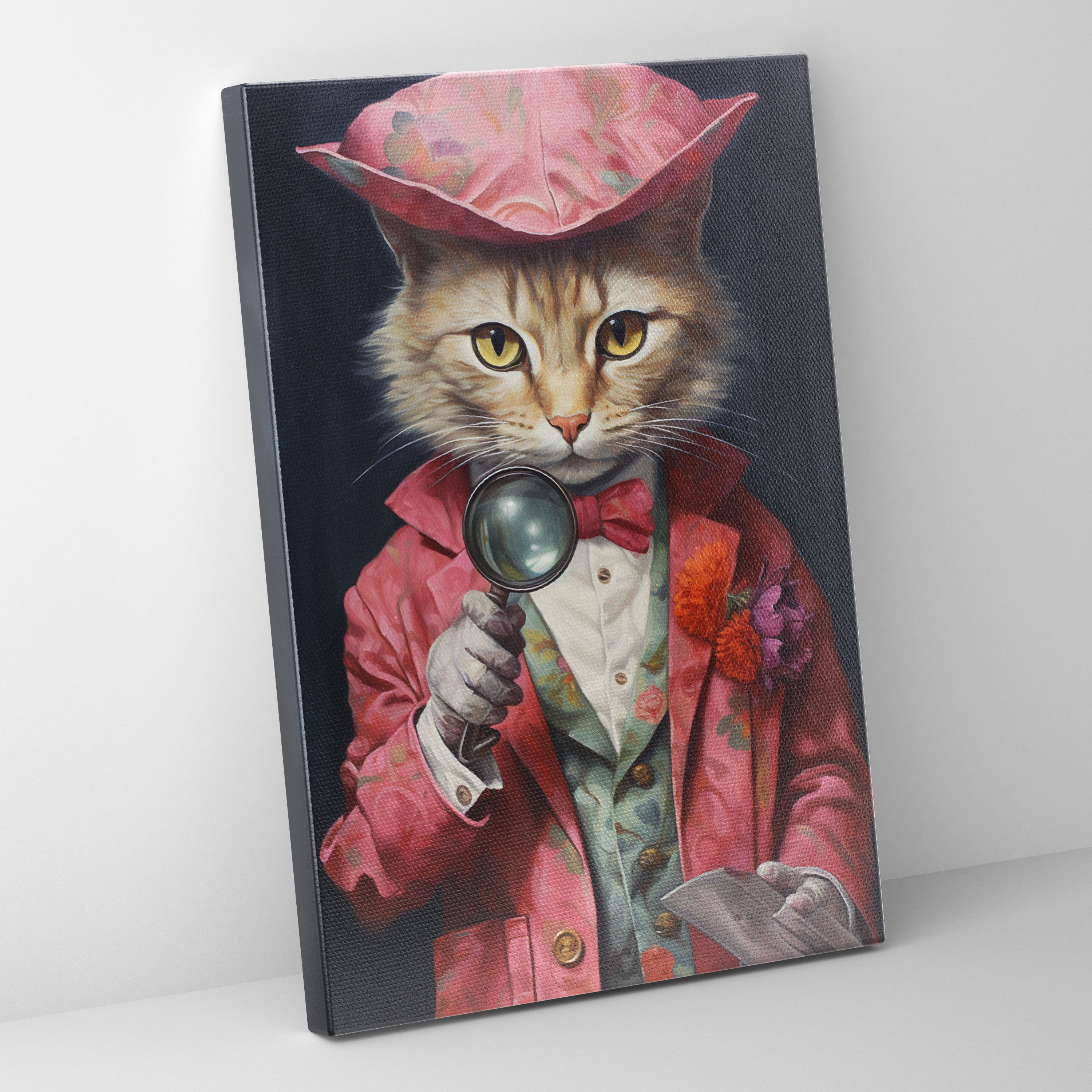 Animals Dressed Like Humans Canvas Print - Animals Dressed Like Humans, Wall Decoration, Mysterious Case, Canvas Print