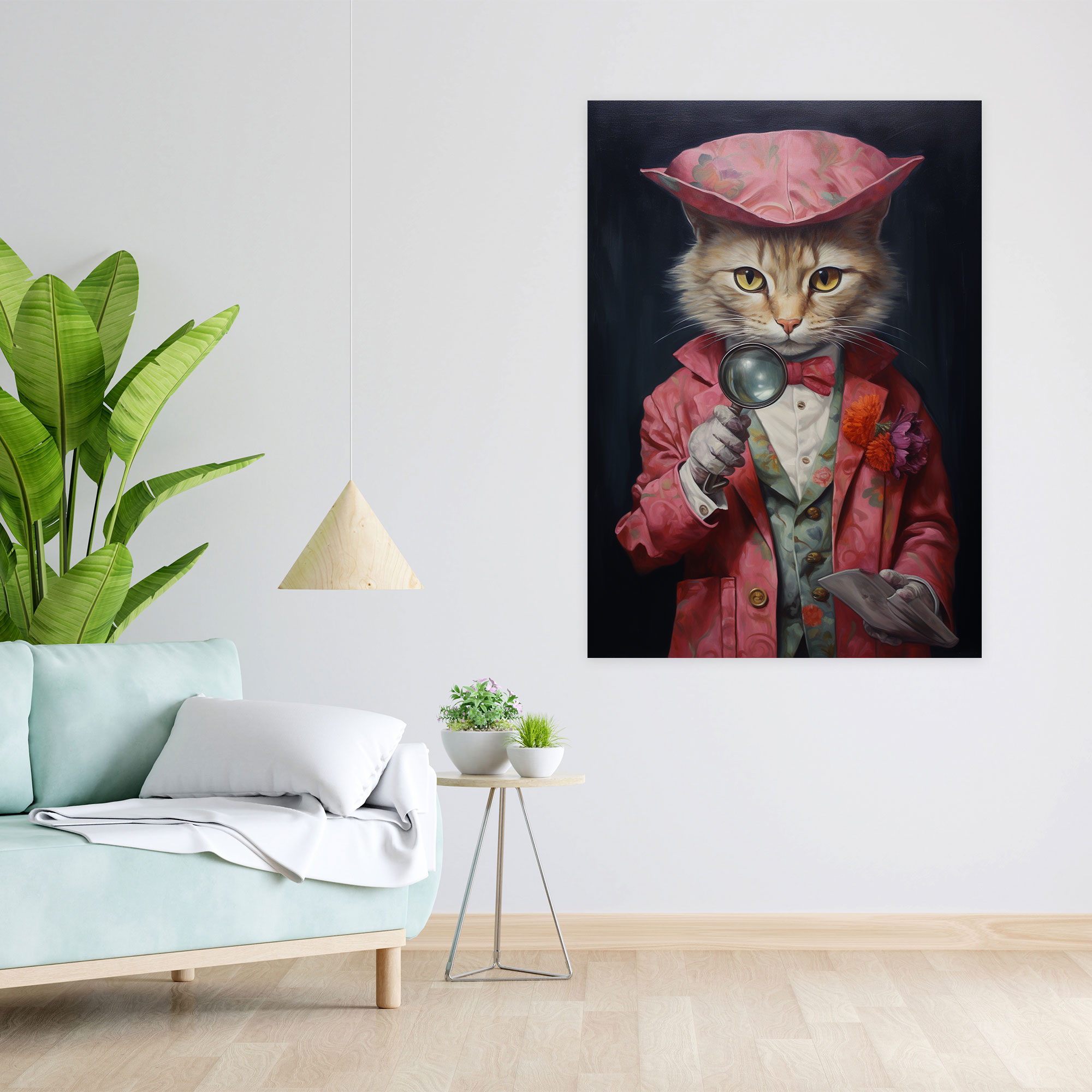 Animals Dressed Like Humans Canvas Print - Animals Dressed Like Humans, Wall Decoration, Mysterious Case, Canvas Print