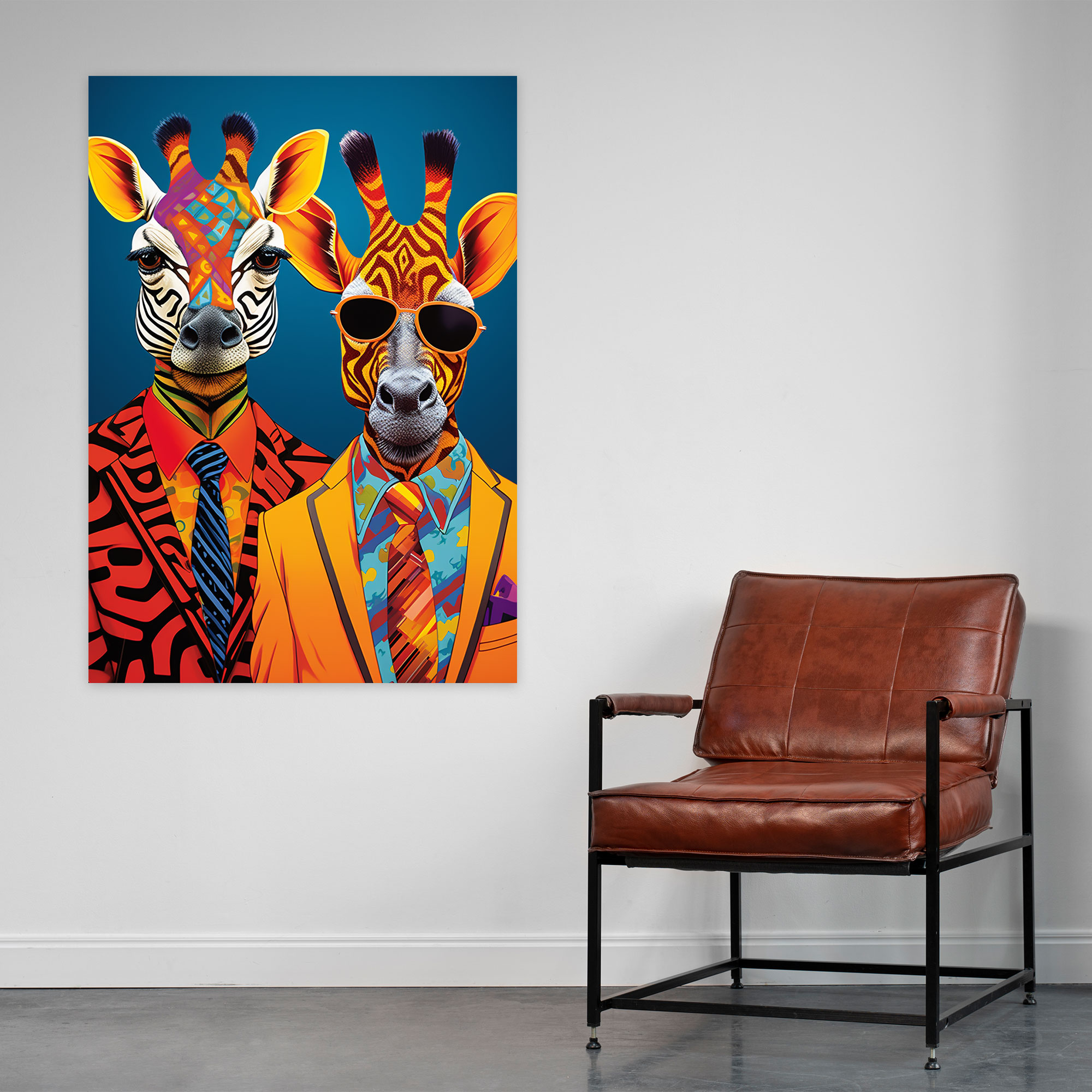 Animals Dressed Like Humans Canvas Print - Animals Dressed Like Humans, Home Decoration, Wall Decoration, Wall Art