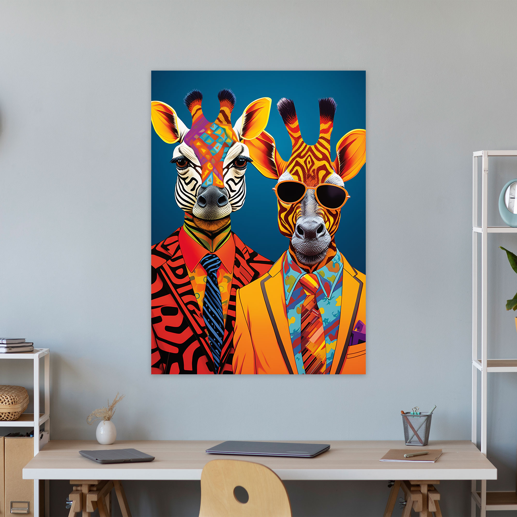 Animals Dressed Like Humans Canvas Print - Animals Dressed Like Humans, Home Decoration, Wall Decoration, Wall Art