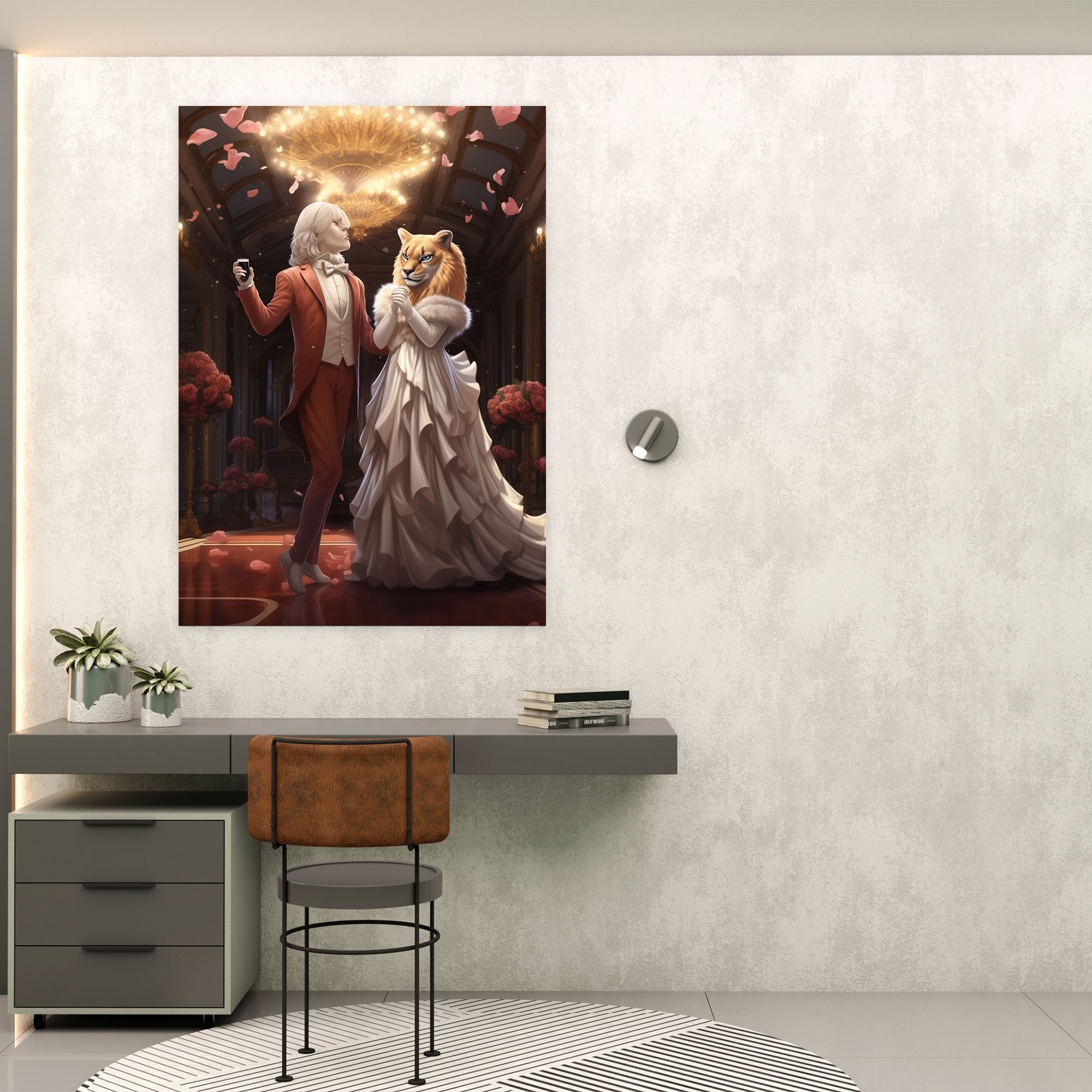 Animals Dressed Like Humans Canvas Print - Animals Dressed Like Humans, Ballroom Setting, Canvas Print, Canvas