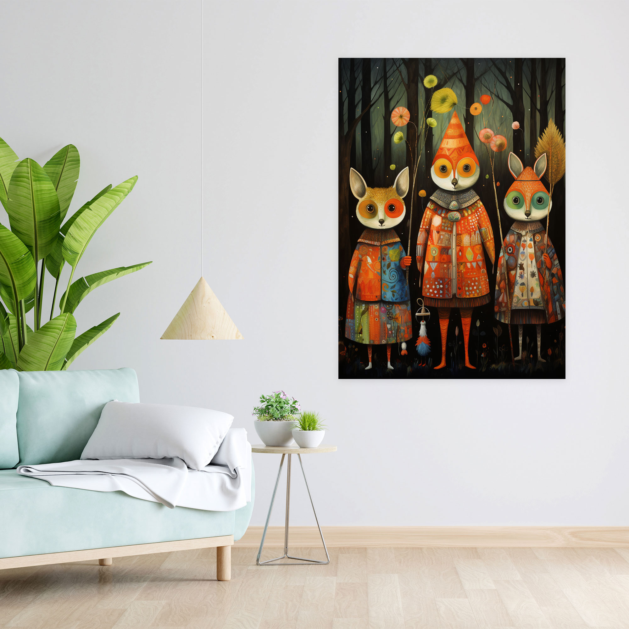 Animals Dressed Like Humans Wall Art - Animals Dressed Like Humans, Fairy Tale Forest, Canvas Print, Canvas