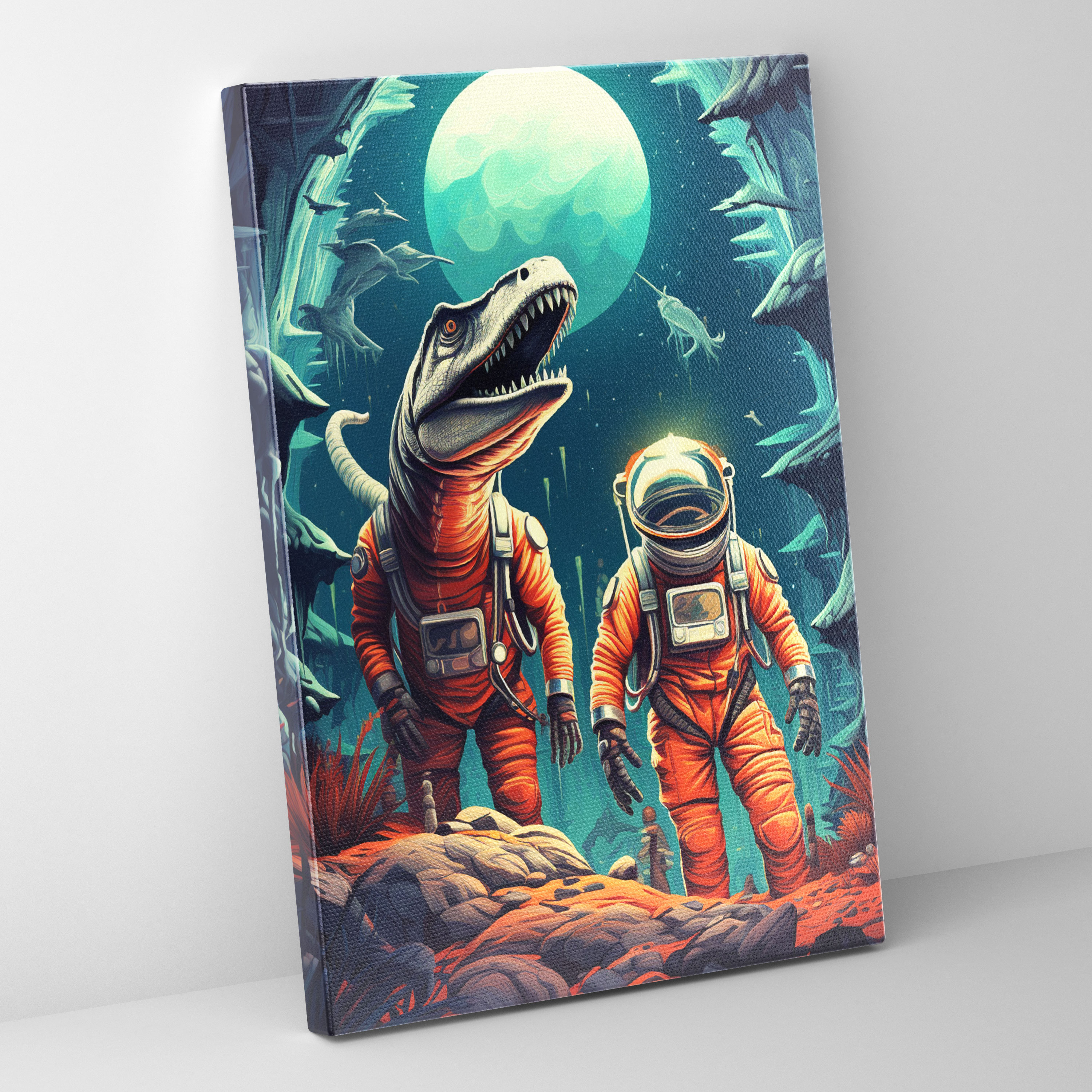 Animals Dressed Like Humans Wall Art - Animals Dressed Like Humans, Alien Planet, Astronauts, Home Decoration