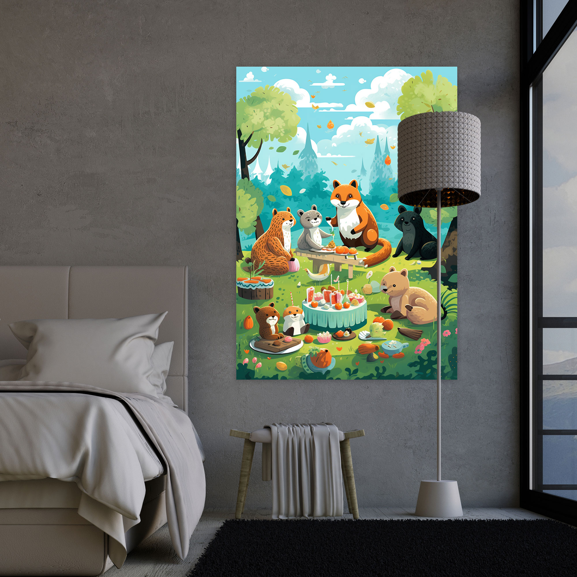 Animals Dressed Like Humans Canvas Print - Animals Dressed Like Humans, Park, Canvas, Canvas Wall Art