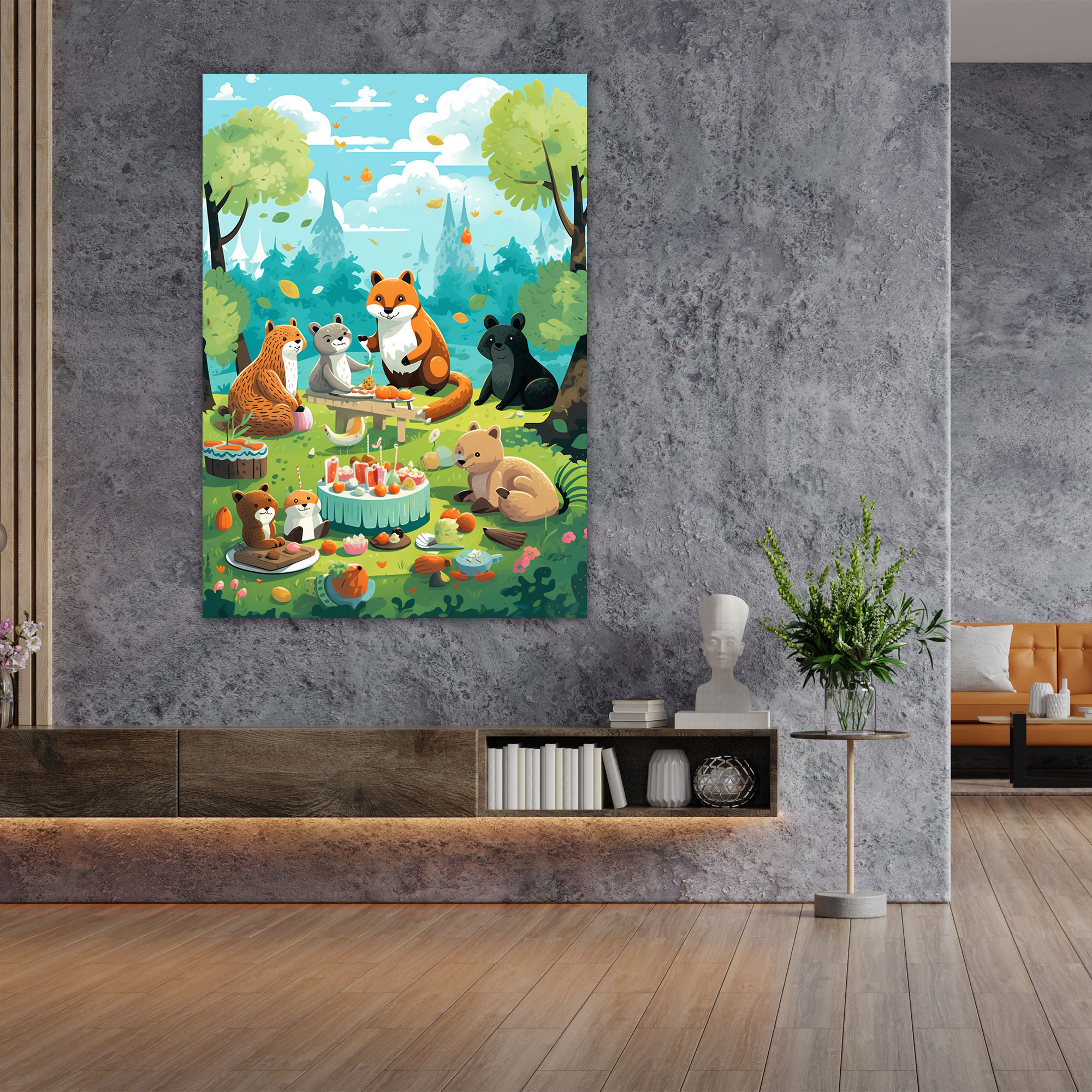 Animals Dressed Like Humans Canvas Print - Animals Dressed Like Humans, Park, Canvas, Canvas Wall Art
